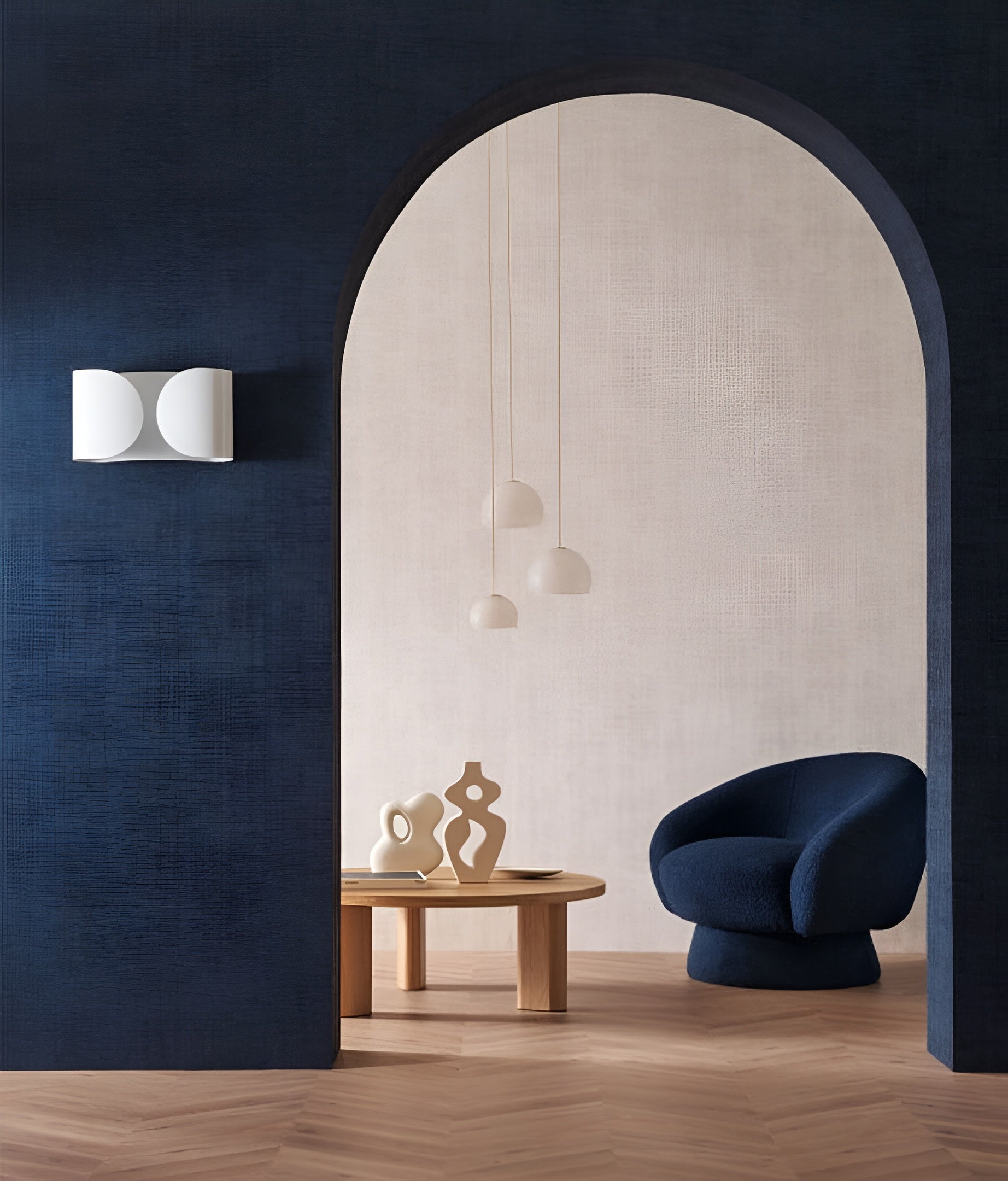 Structural wallpaper imitating worn canvas JOHARA - MEDIUM TAUPE light taupe