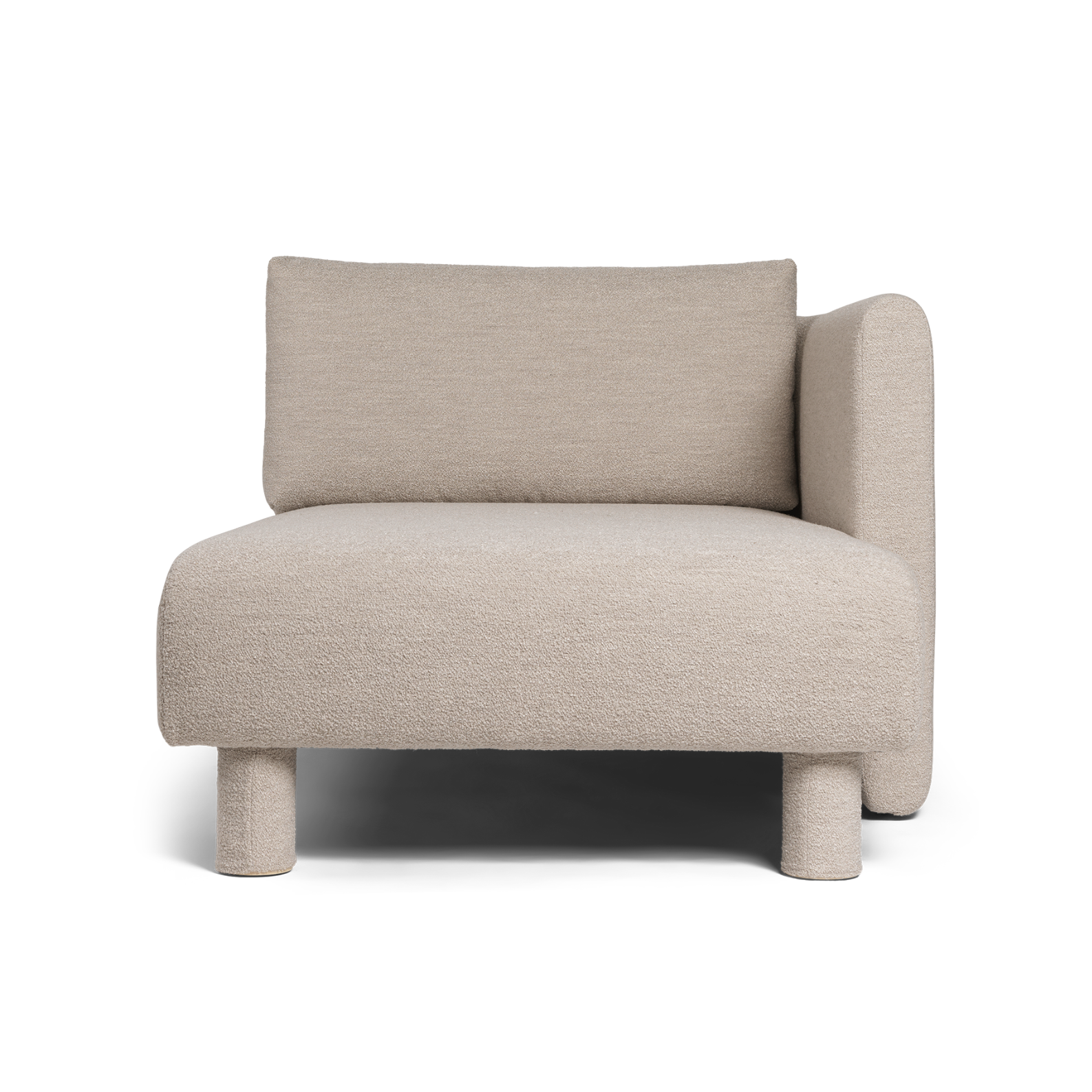 Sofa modułowa DASE - szezlong prawostronny tapicerowany