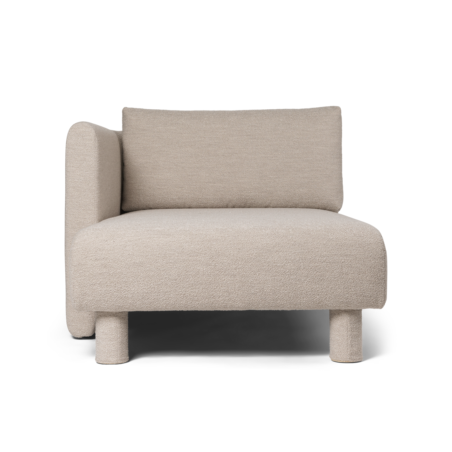 Sofa modułowa DASE - szezlong lewostronny tapicerowany