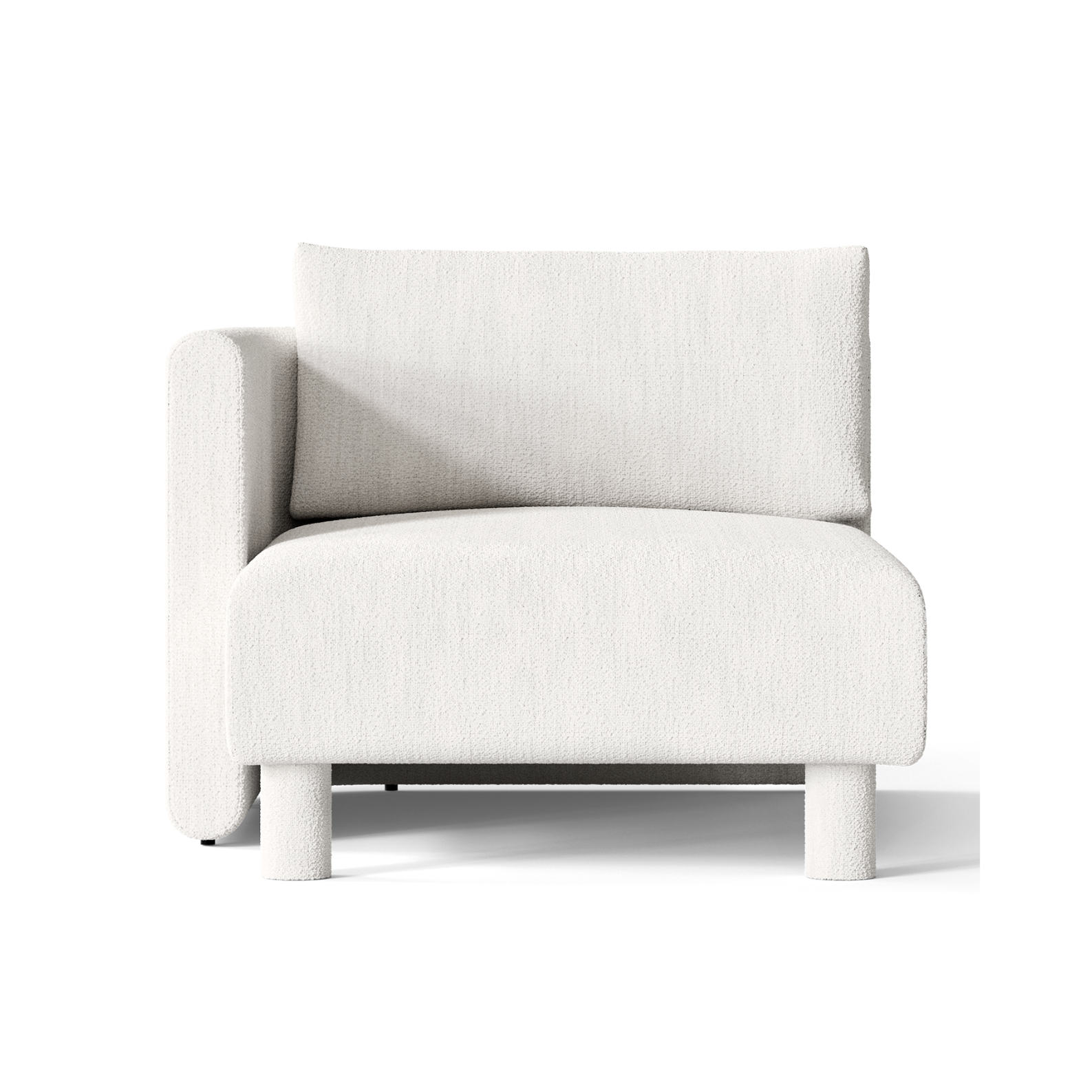Sofa modułowa DASE - szezlong lewostronny tapicerowany