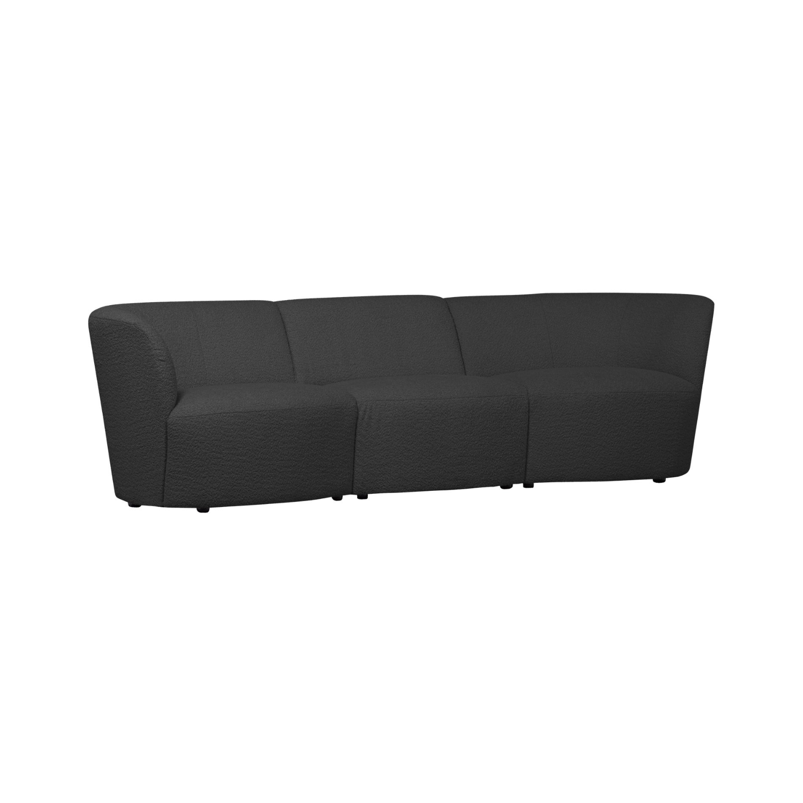 Sofa 3-osobowa COCO ciemnoszary bouclé