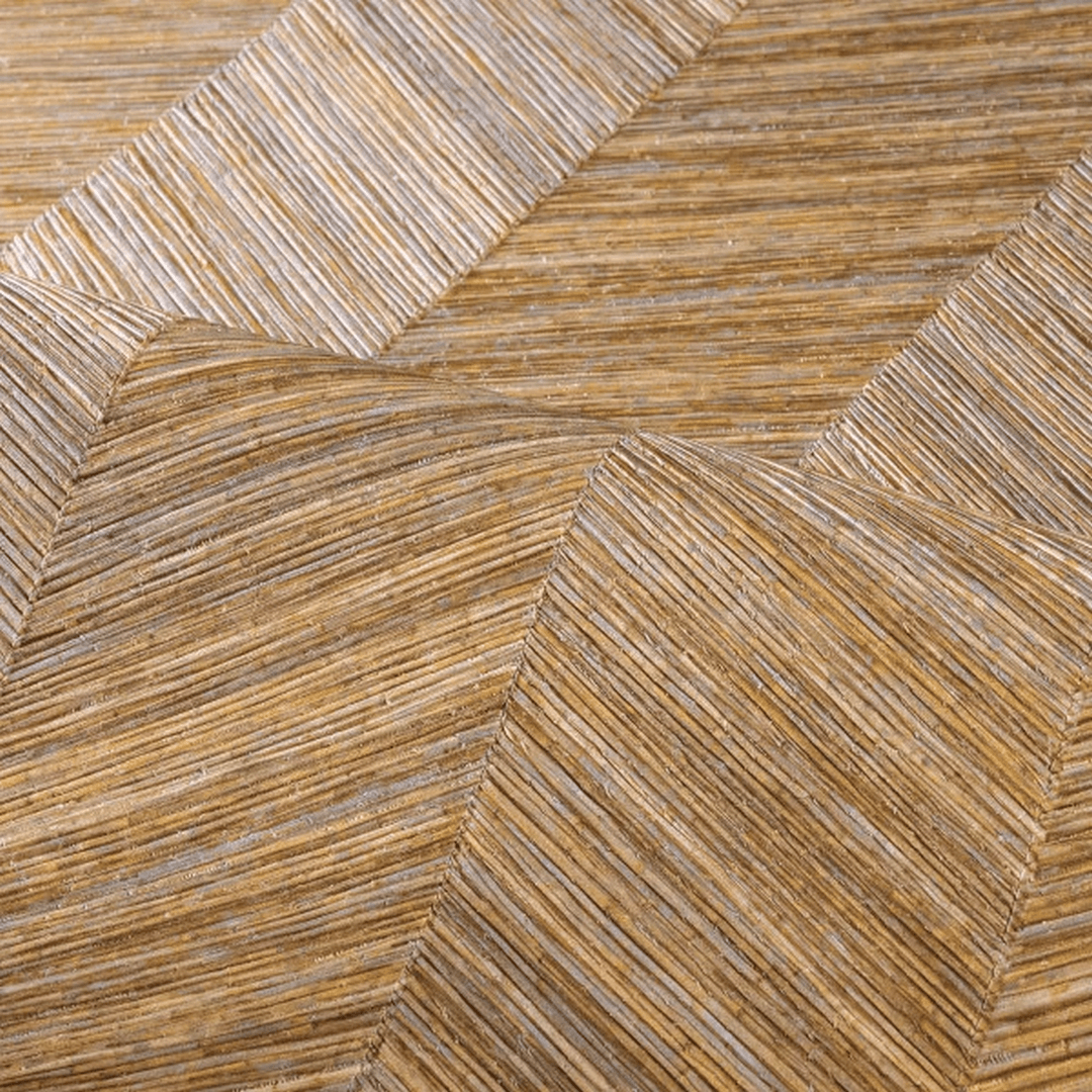 Herringbone Pattern Wallpaper OCOTEA - Honey OCRE