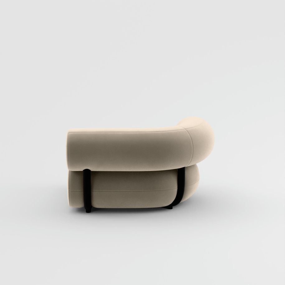 FAT modular sofa - right -handed upholstered module