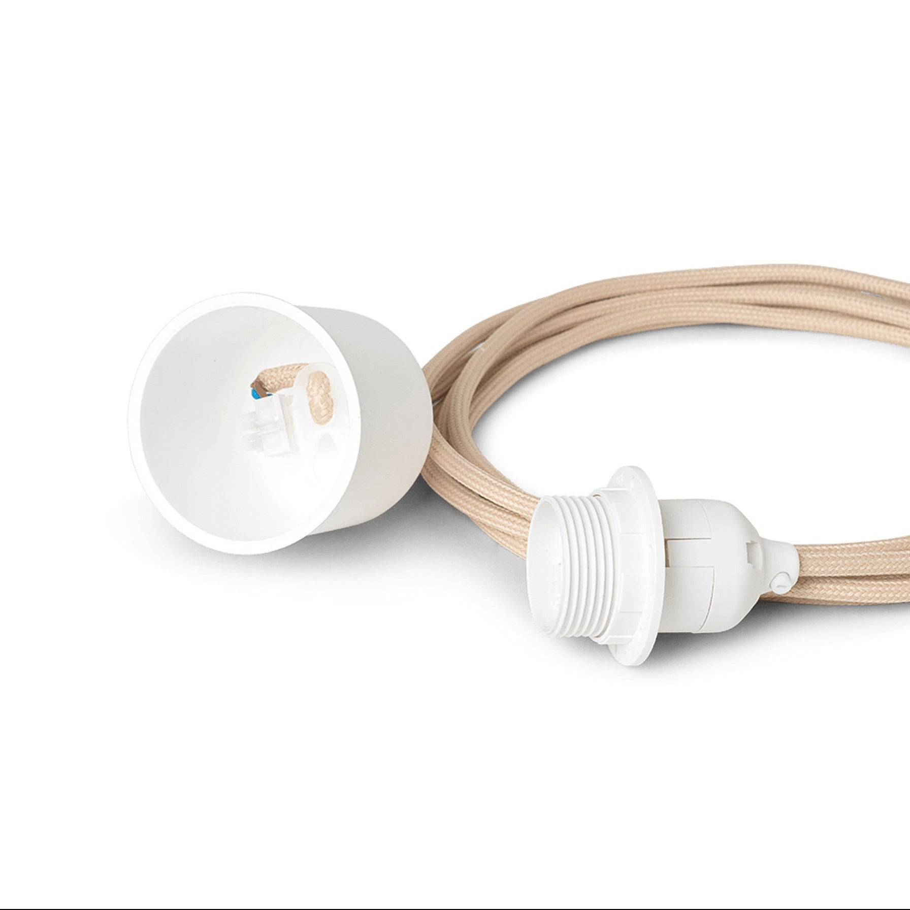Base of the hanging lamp Fabric Cord Set Sandy