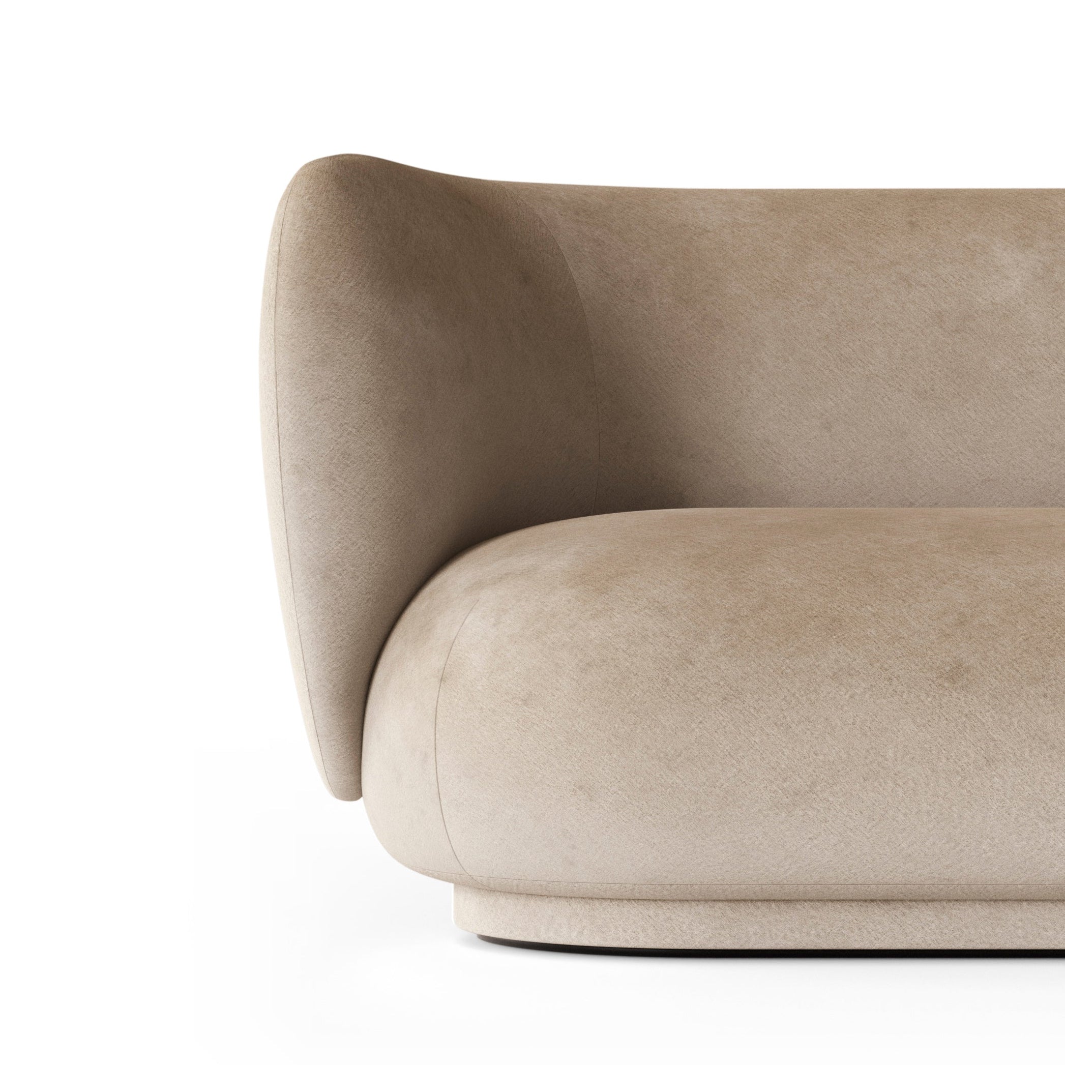 Sofa 3-osobowa RICO Faded Velvet piaskowy