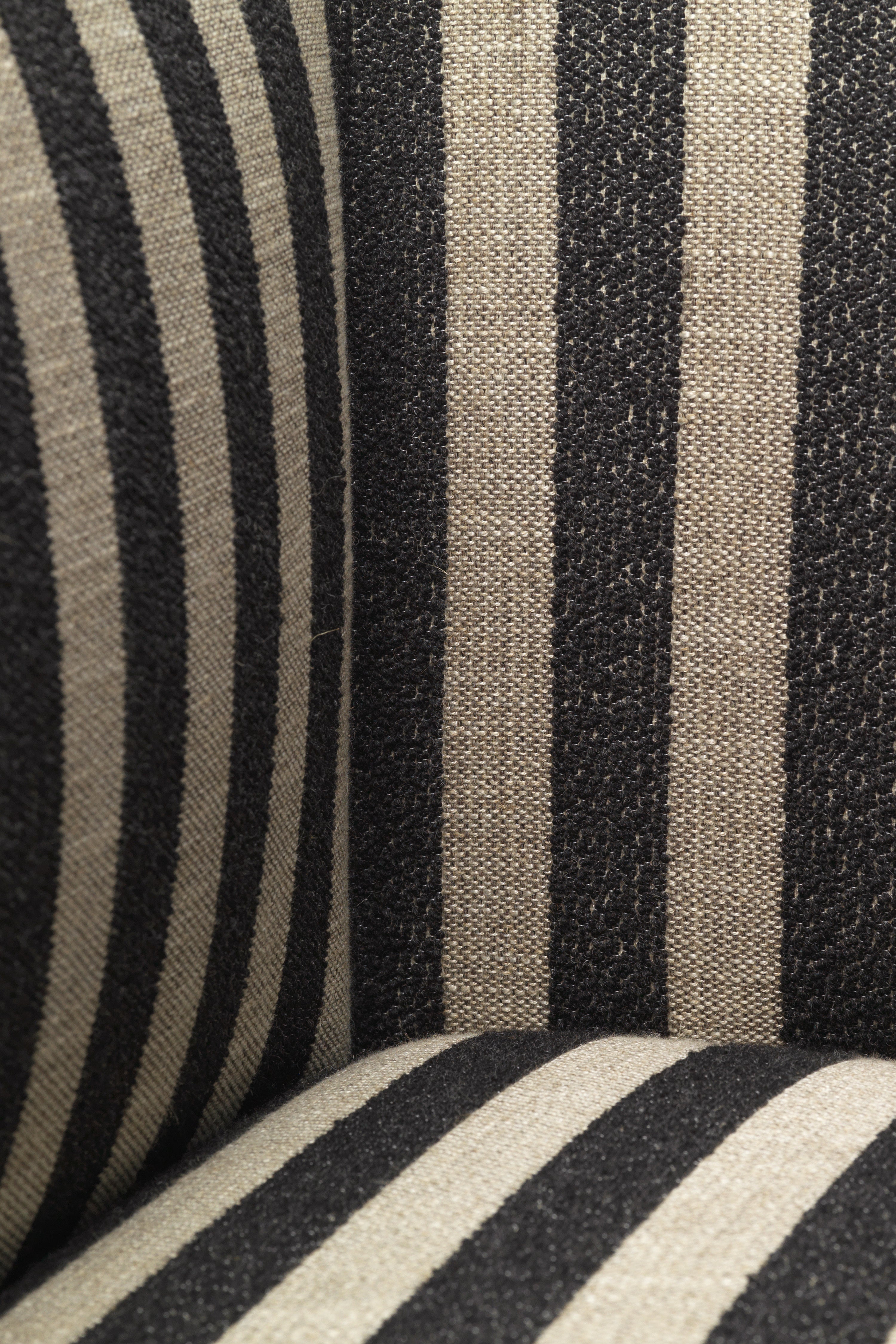 Sofa modułowa CATENA Louisiana - element końcowy lewostronny czarny z piaskowym