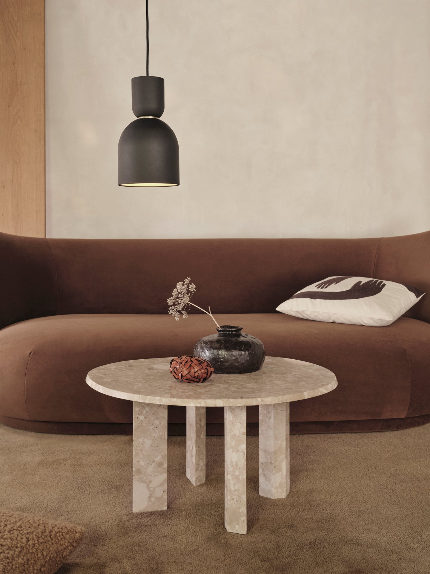 Sofa RICO LOUNGE Rich Velvet brązowy