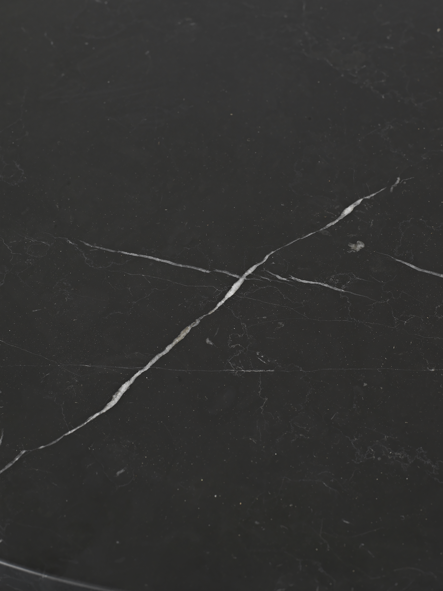 Taula side table black marble