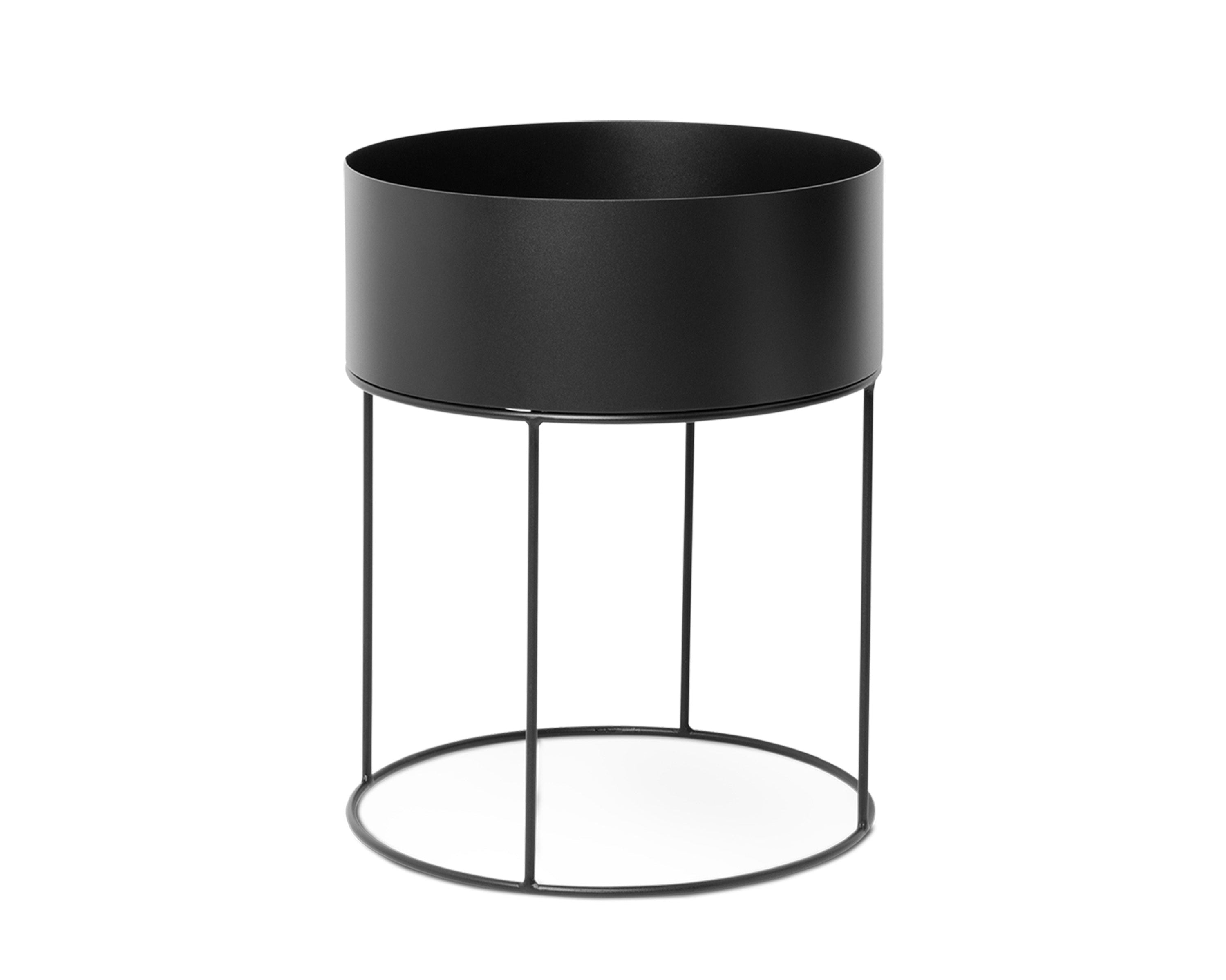 Donica okrągła PLANT BOX ROUND czarny