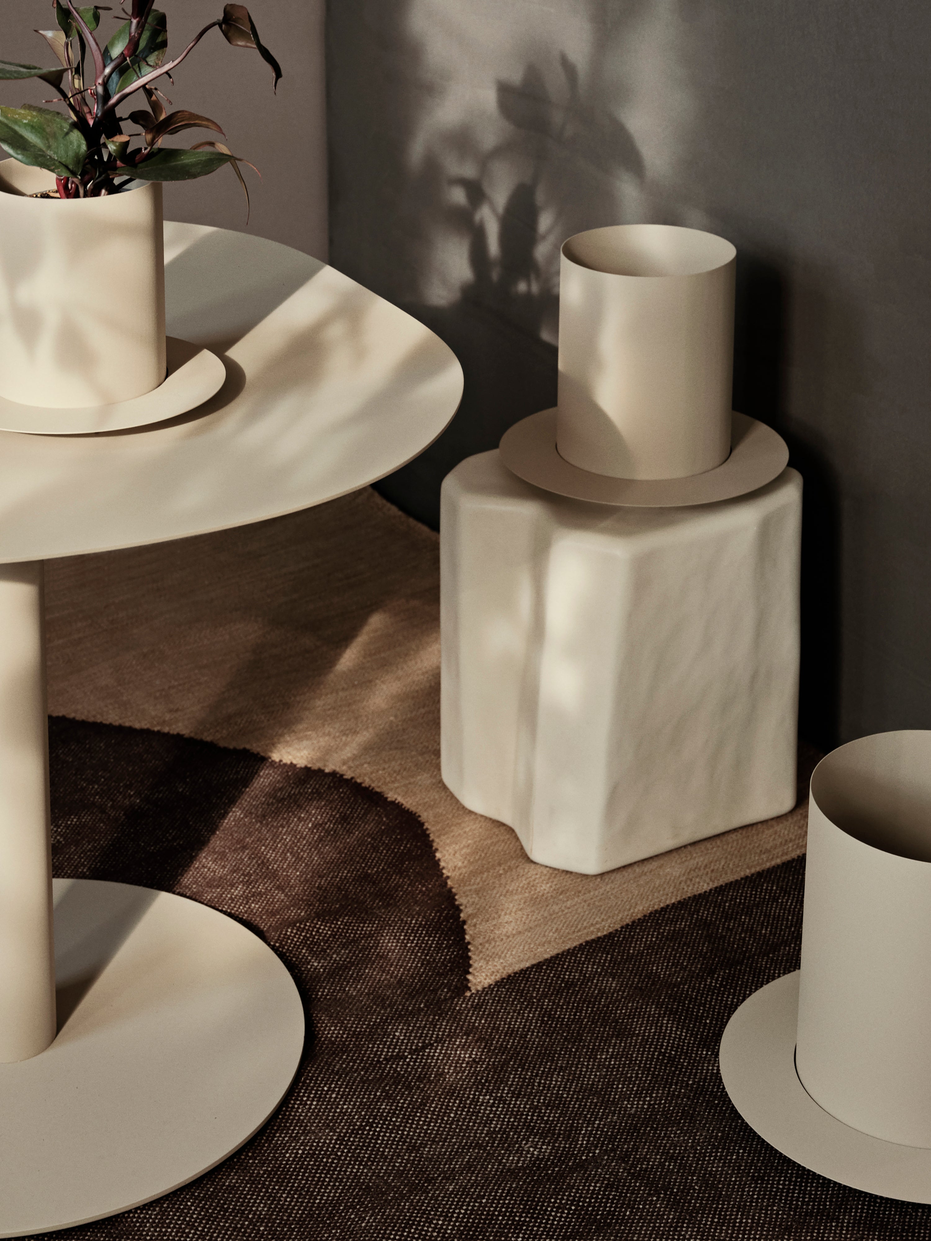 AURAN Blumentopf beige 