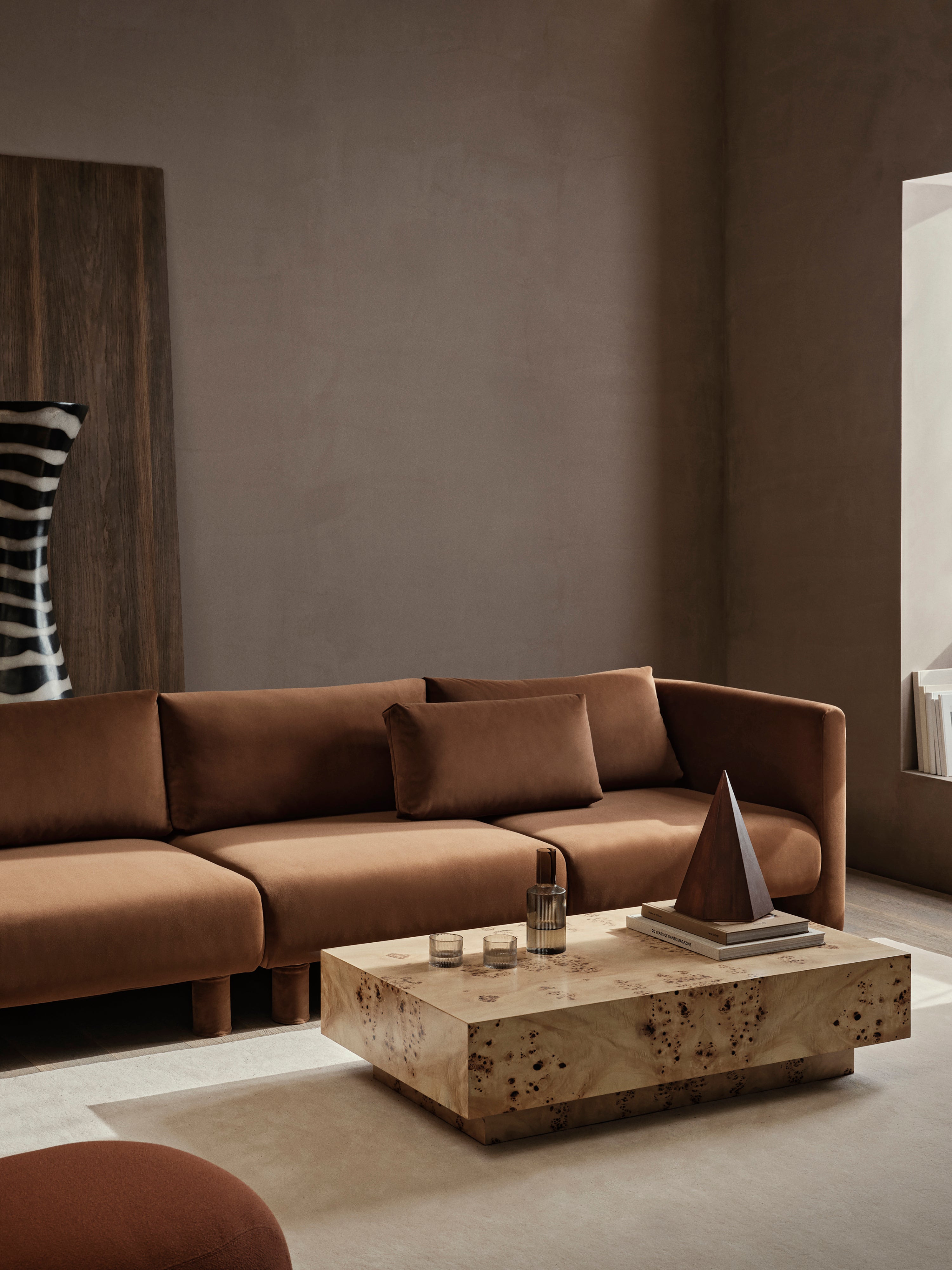 Dase Modulare Sofa - Links -Hand -Element Rich Velvet Navy Blue
