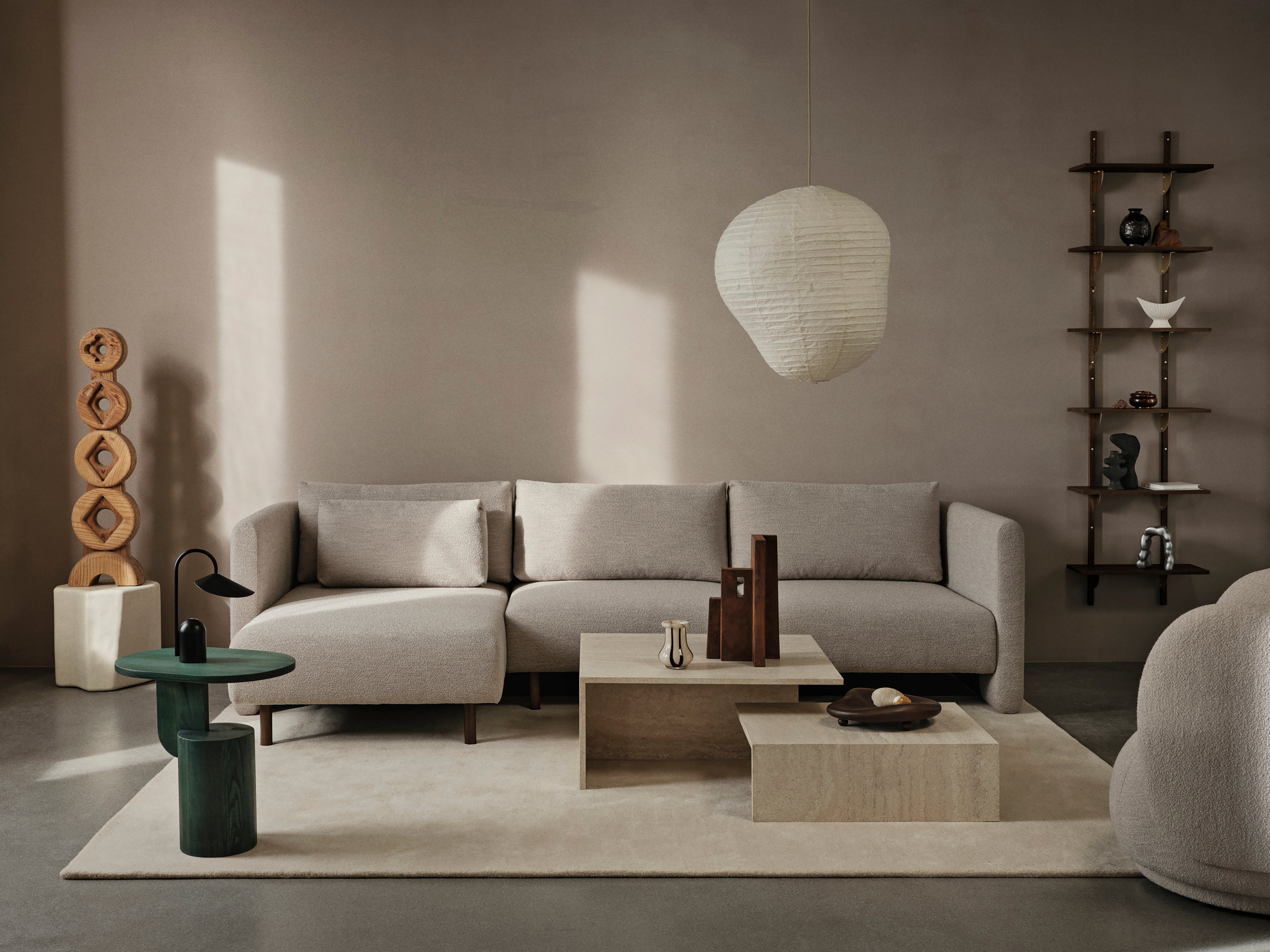 Sofa modułowa DASE - element prawostronny Rich Velvet brązowy