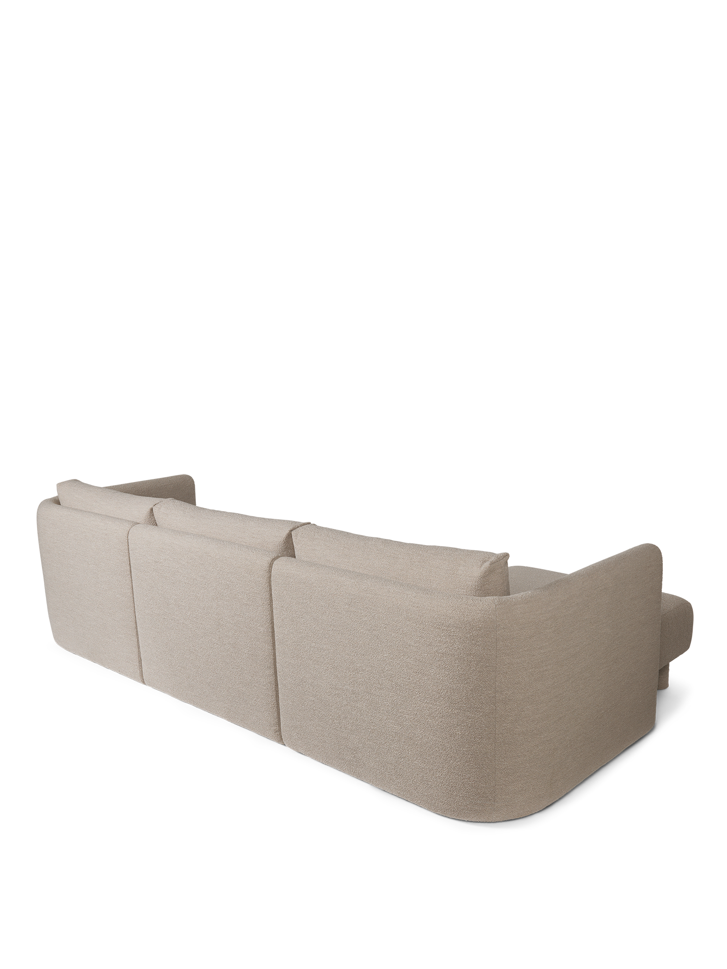 Sofa modułowa DASE - element lewostronny Soft Bouclé beżowy