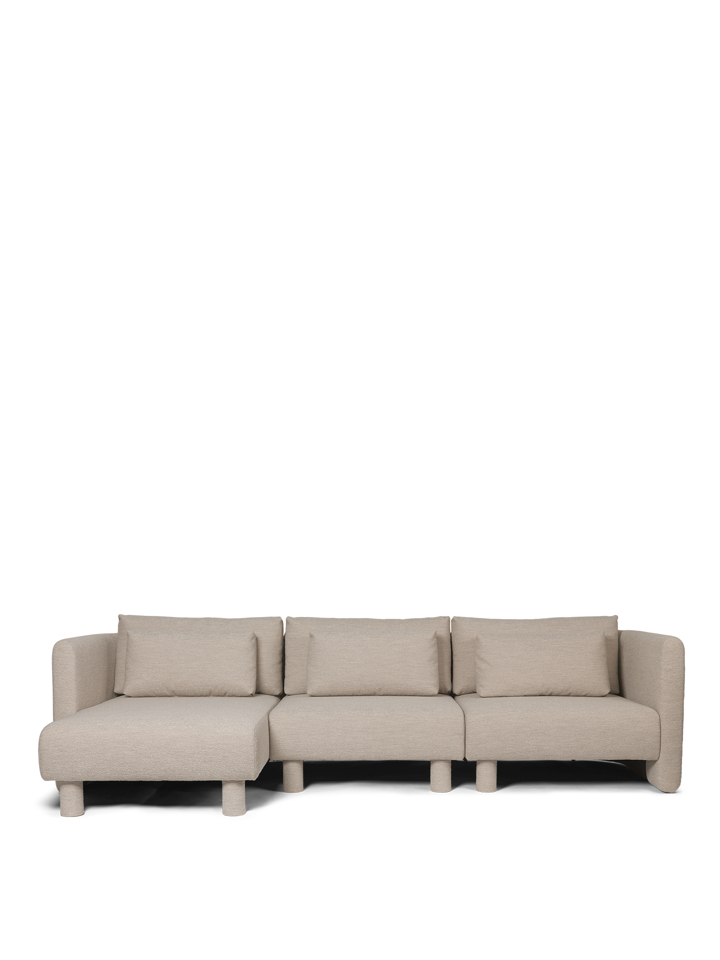 Sofa modułowa DASE - element środkowy Nordic Bouclé złamana biel