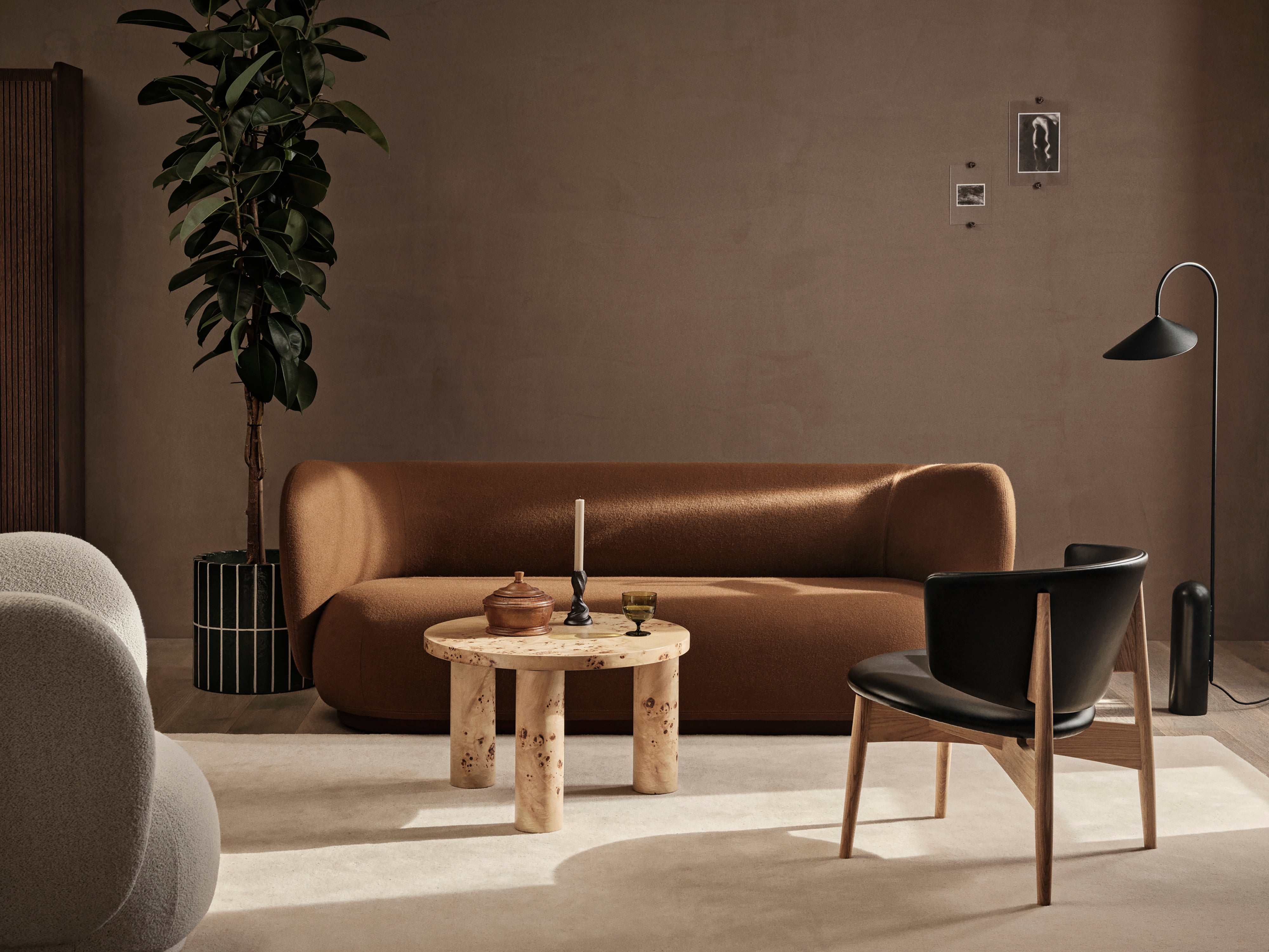 Sofa 3-osobowa RICO Faded Velvet piaskowy