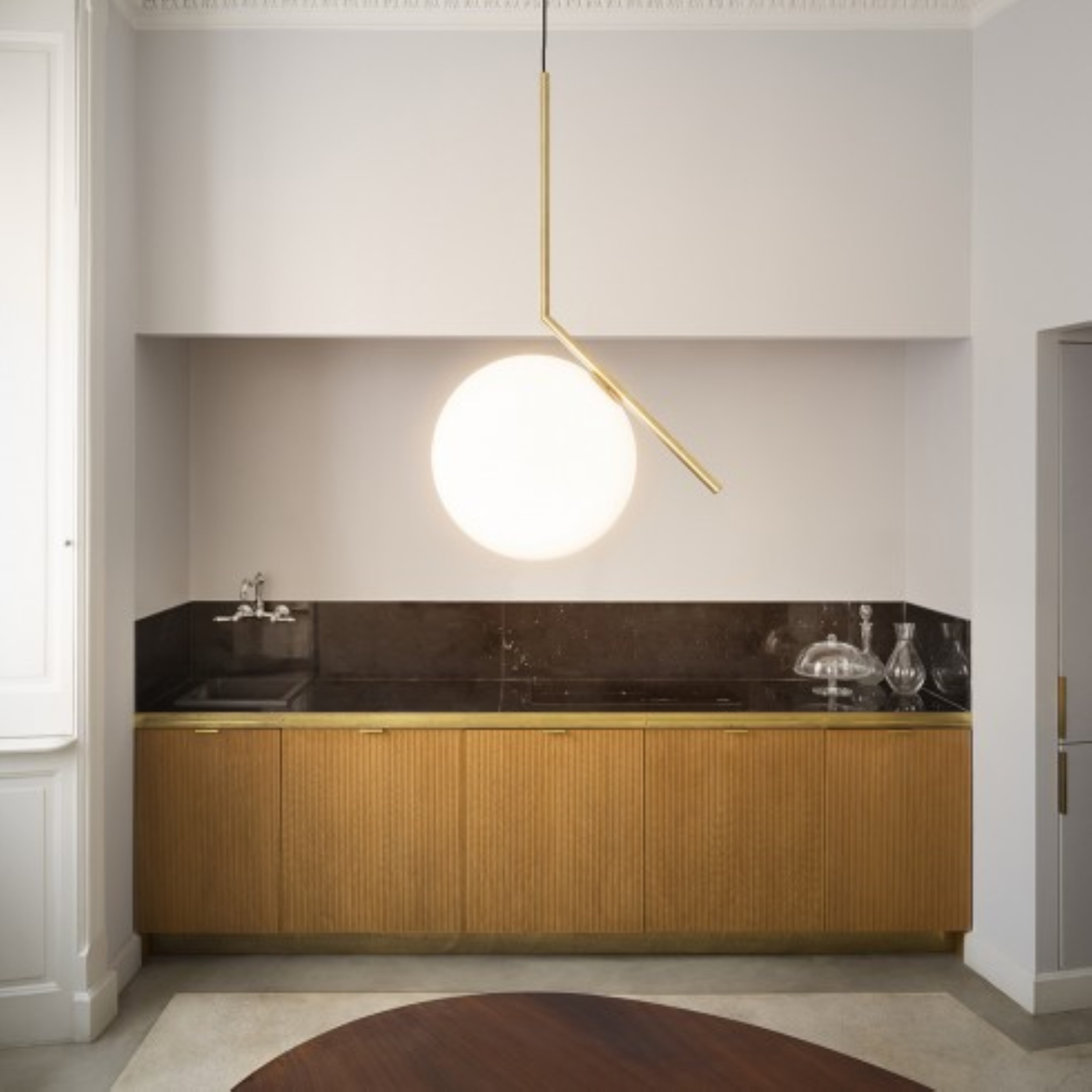 Lampa wisząca IC LIGHTS 3 mosiężny