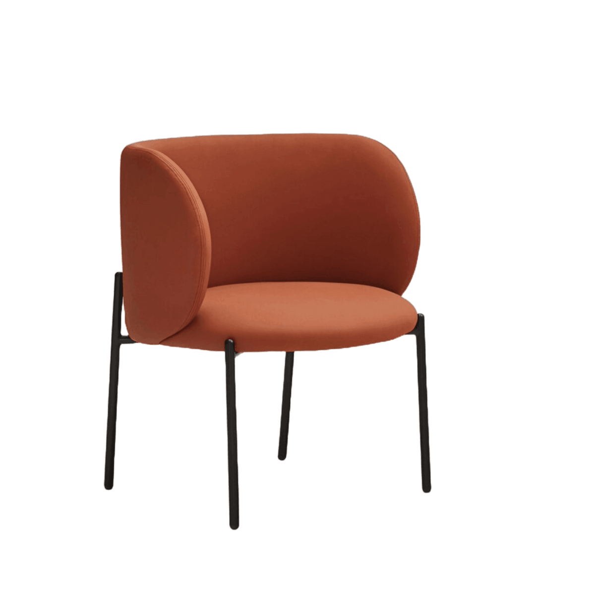 Mogi armchair orange eco -leather – Teulat – Eye on Design
