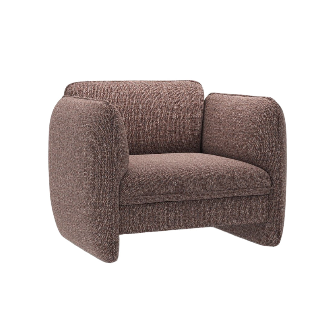 GEORGIA armchair brown chenille