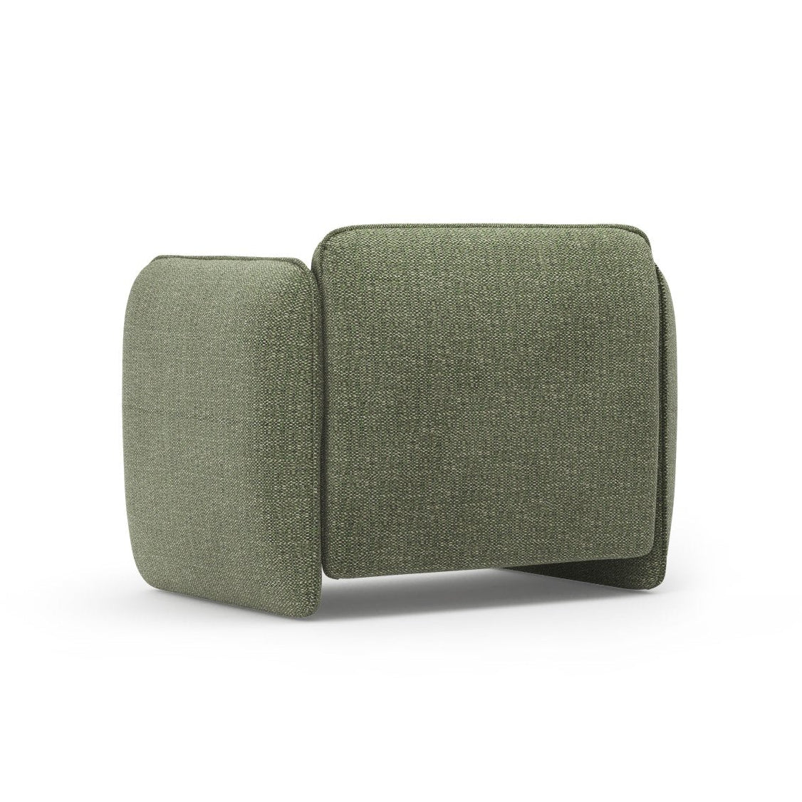 GEORGIA green chenille armchair