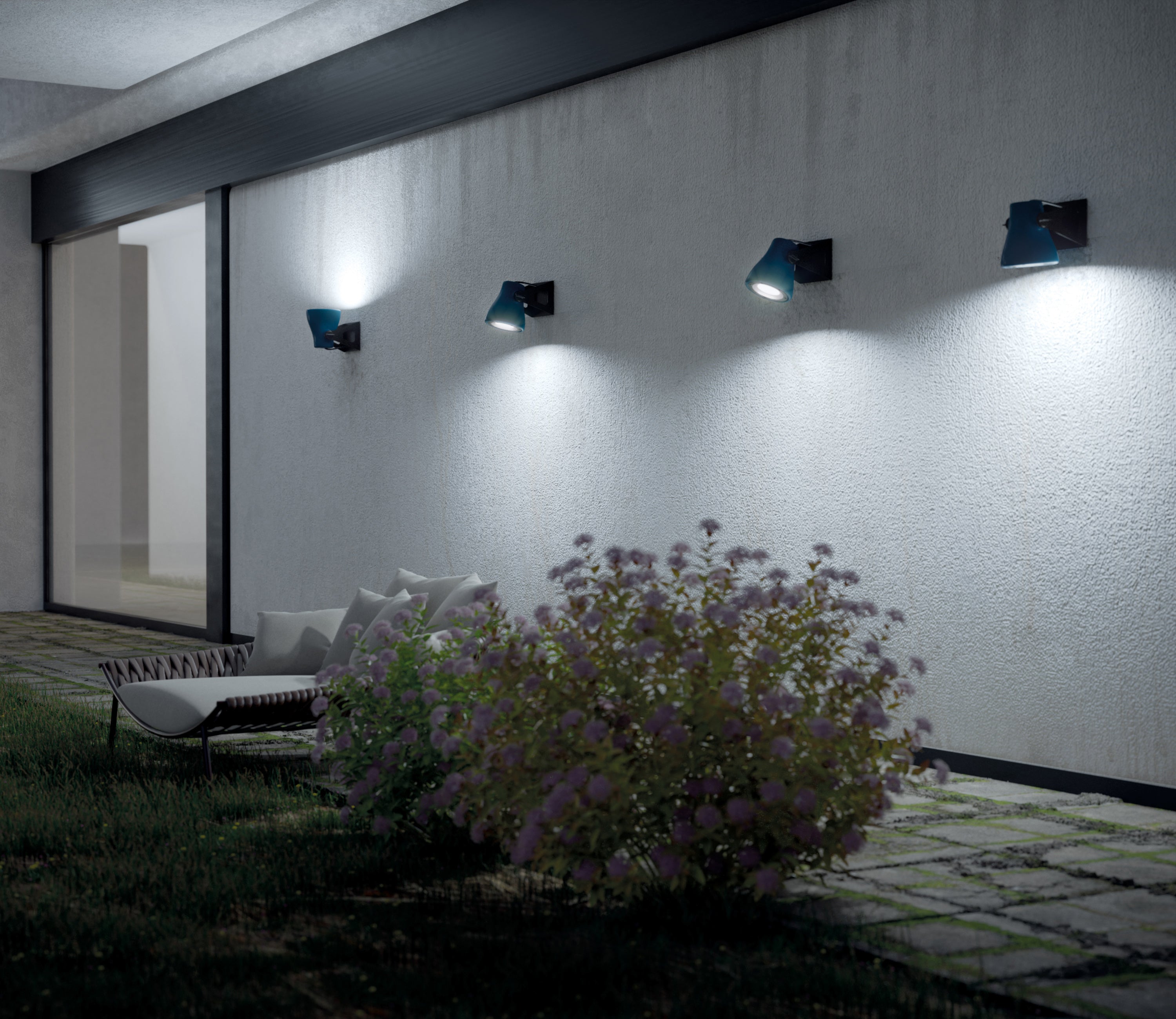 Lampa ścienna zewnętrzna FROG pomarańczowy