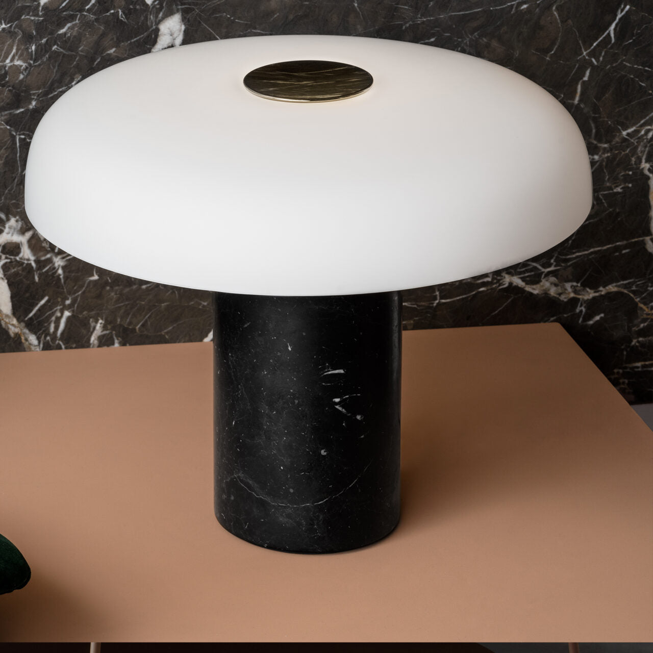 Lampa stołowa TROPICO czarny marmur