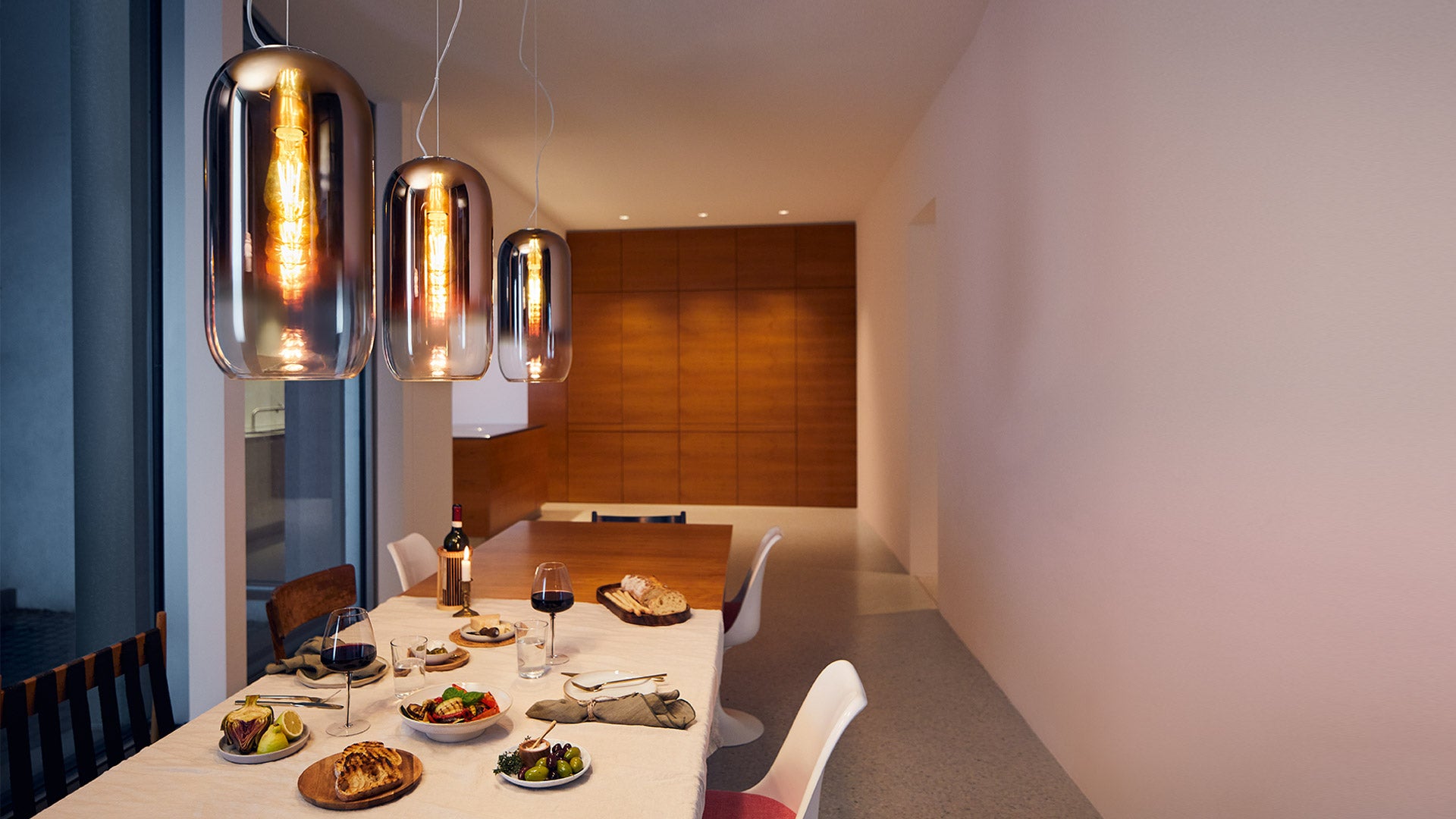 Pendelleuchte GOPLE braun mit schwarzem Finish