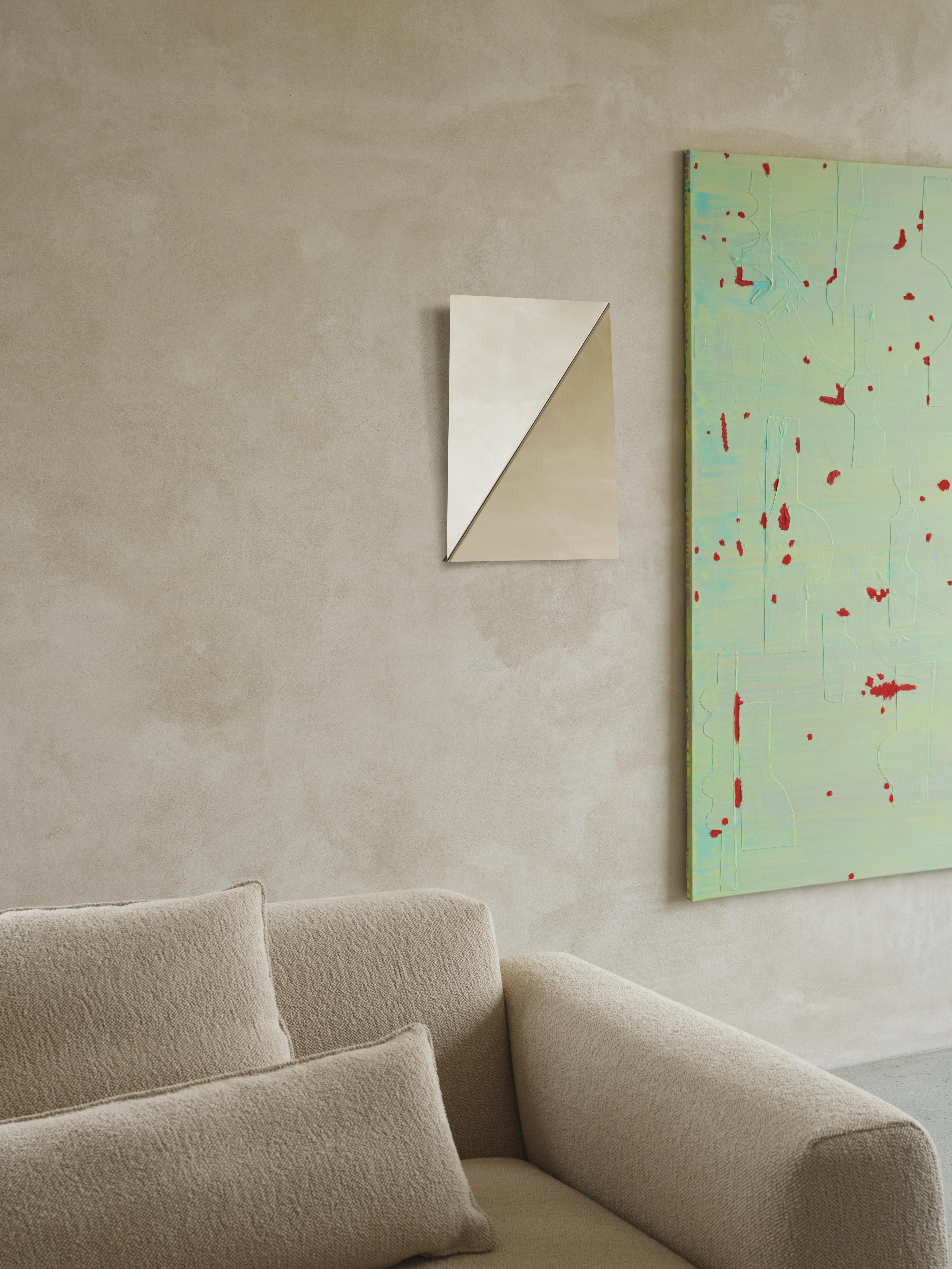 GAZE Polished Steel Mirror