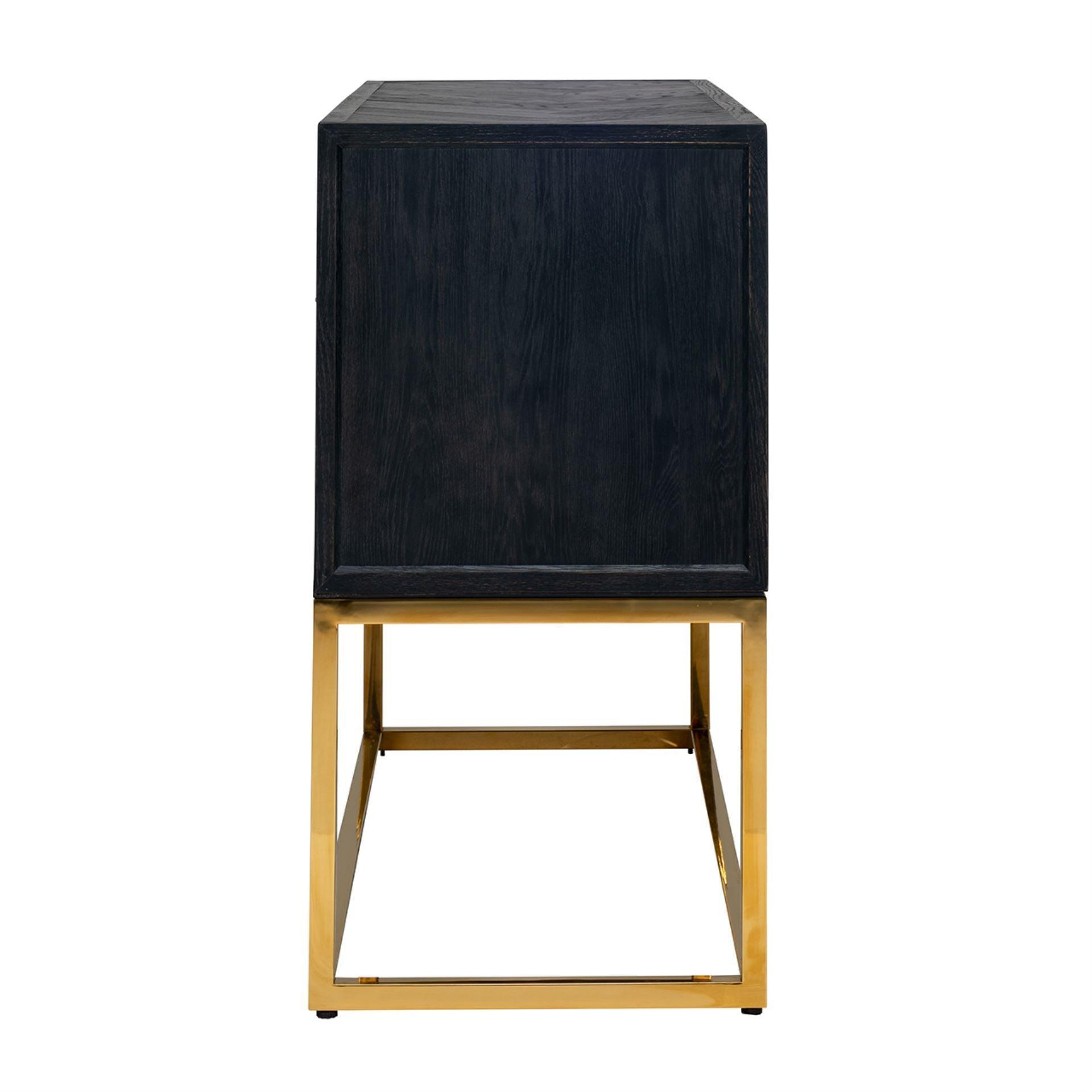 Komoda z szufladami BLACKBONE złoty do salonu – Richmond Interiors