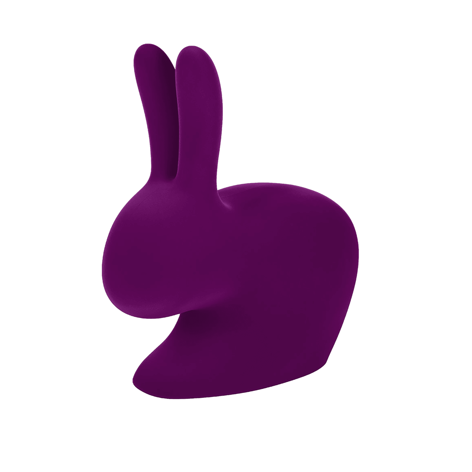 Krzesło BABY RABBIT VELVET fioletowy Qeeboo    Eye on Design