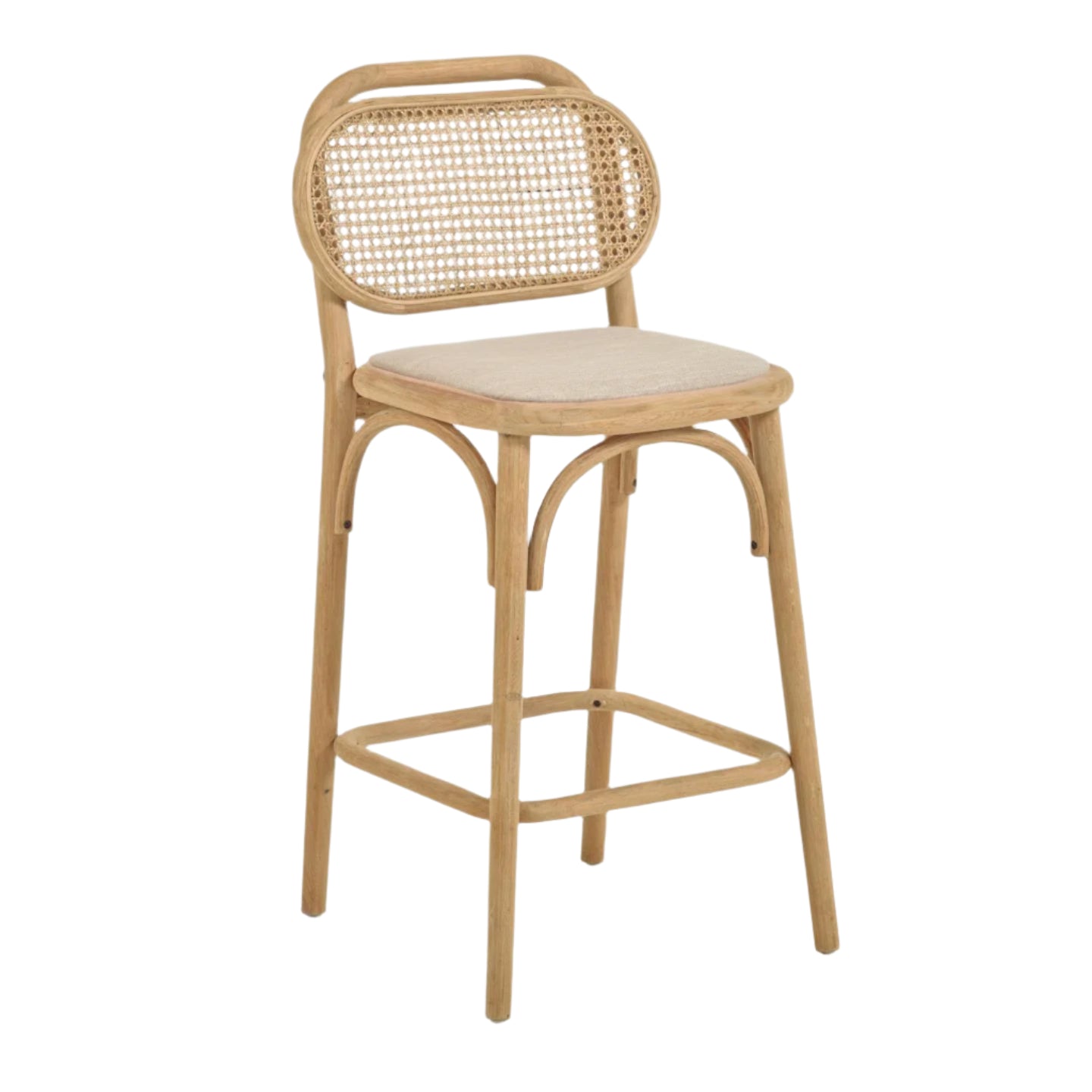 Krzesło barowe DORIANE lite drewno dębowe La Forma    Eye on Design