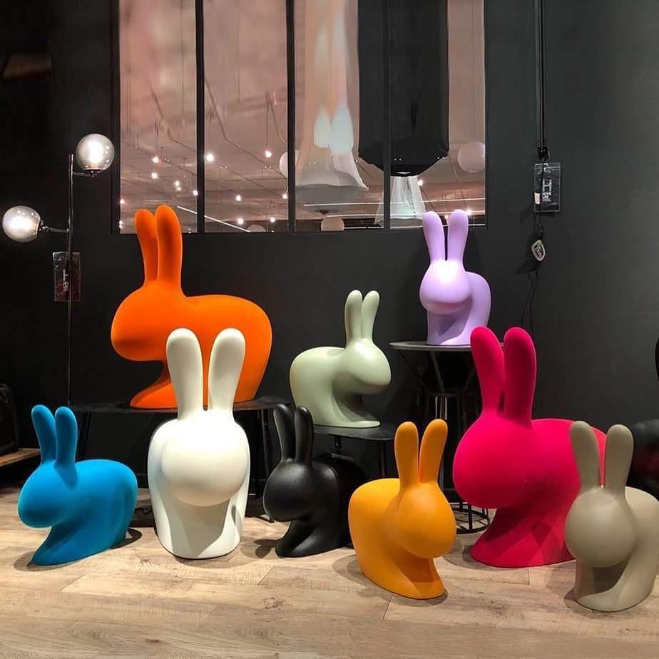 Krzesło RABBIT jasnoniebieski Qeeboo    Eye on Design