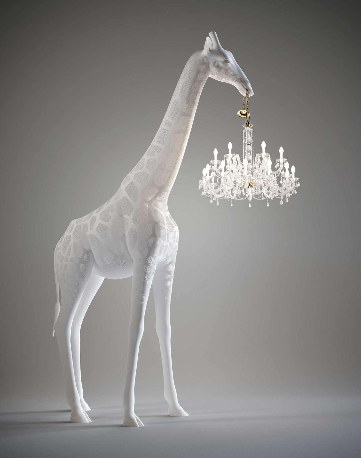 Lampa GIRAFFE IN LOVE M biała Qeeboo    Eye on Design