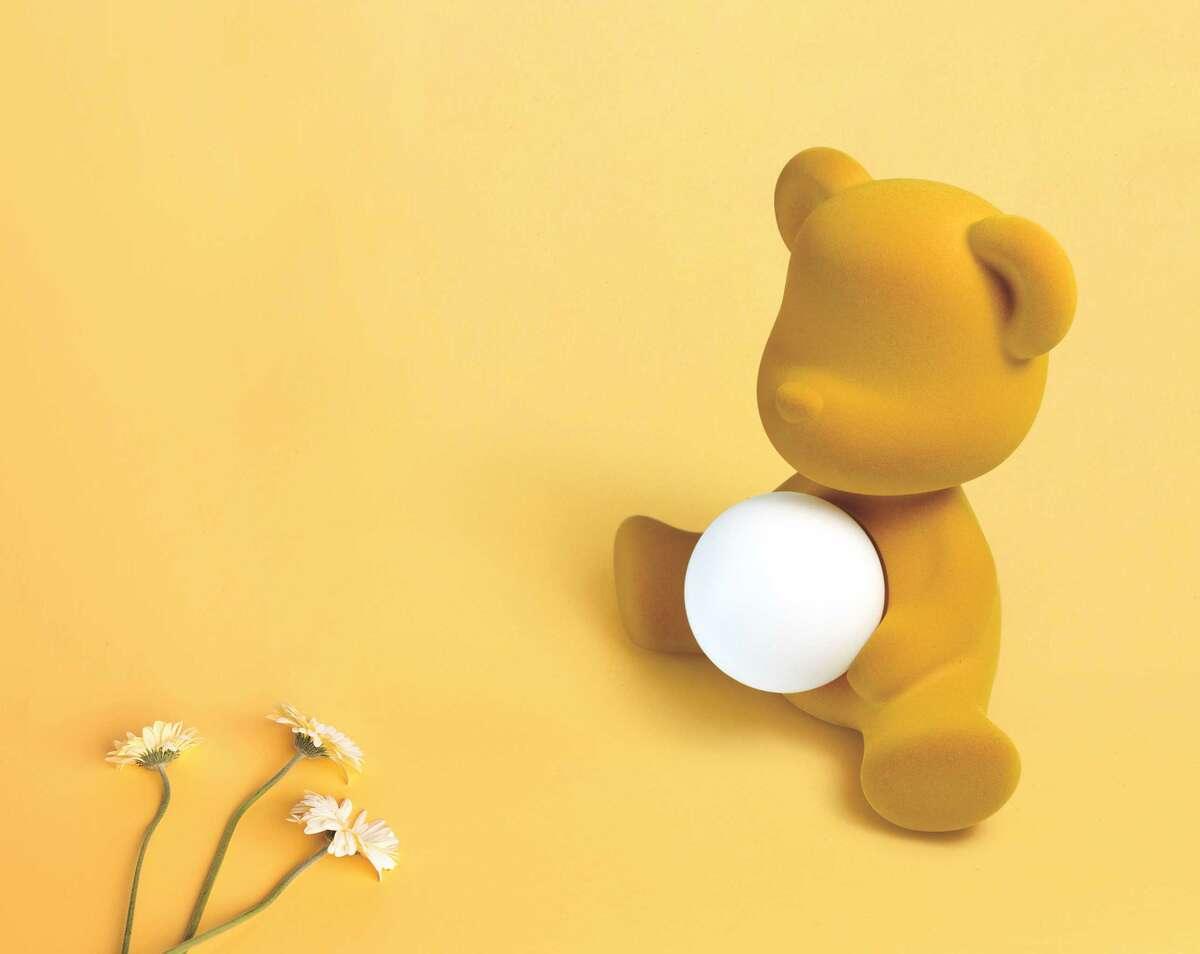 Lampa TEDDY GIRL VELVET fioletowa Qeeboo    Eye on Design