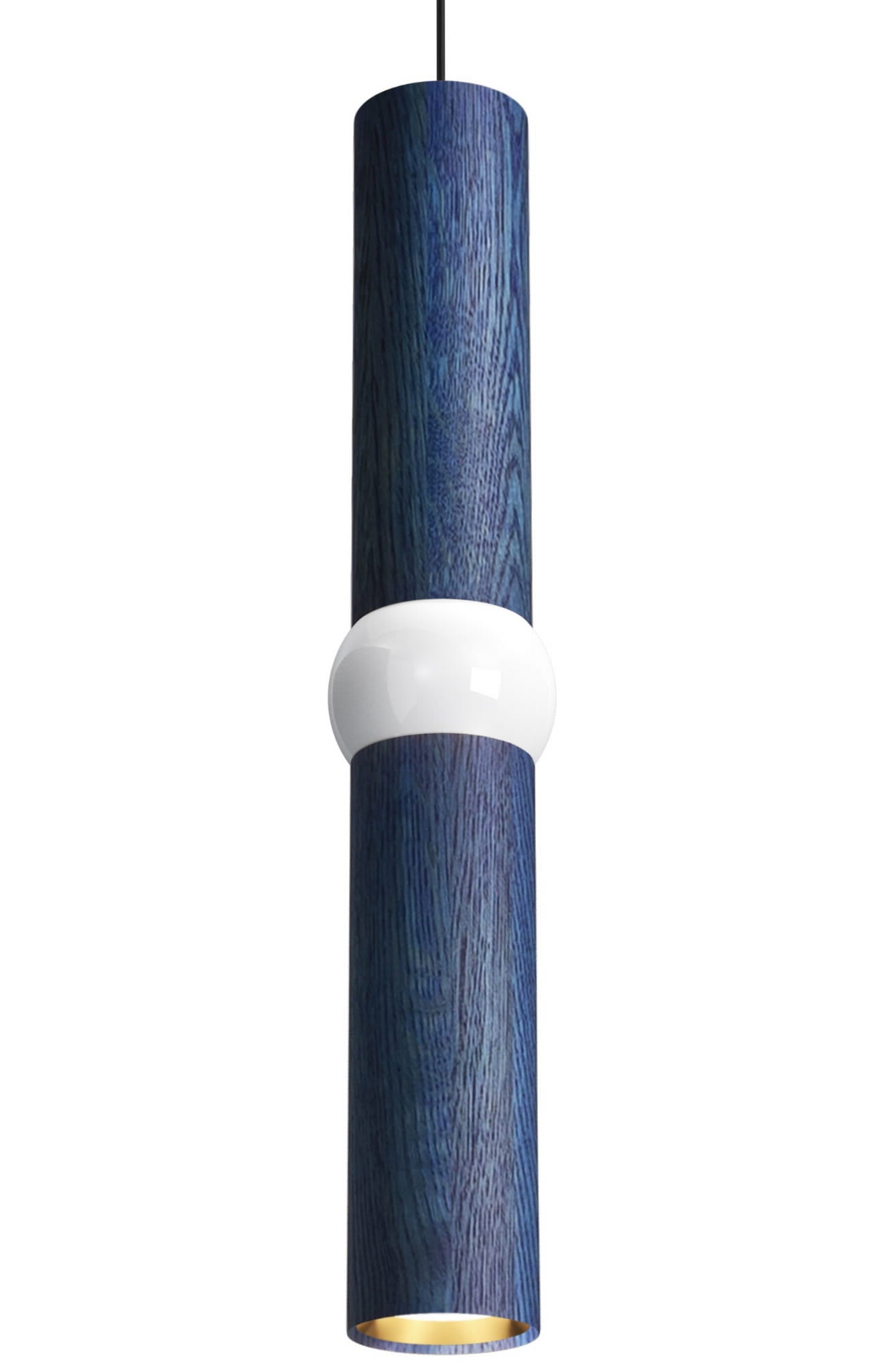 Lampa wisząca LIGHTBONE niebieski dąb