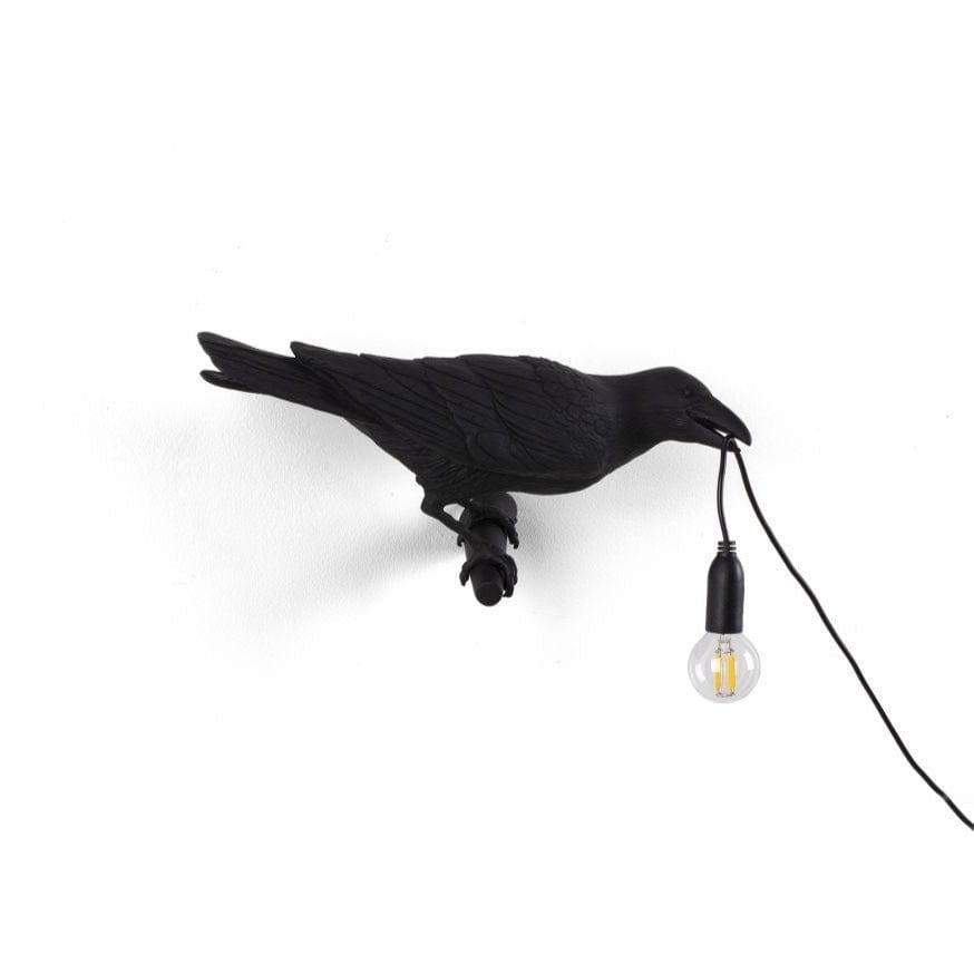 Lampa zewnętrzna BIRD LOOKING RIGHT czarny Seletti    Eye on Design