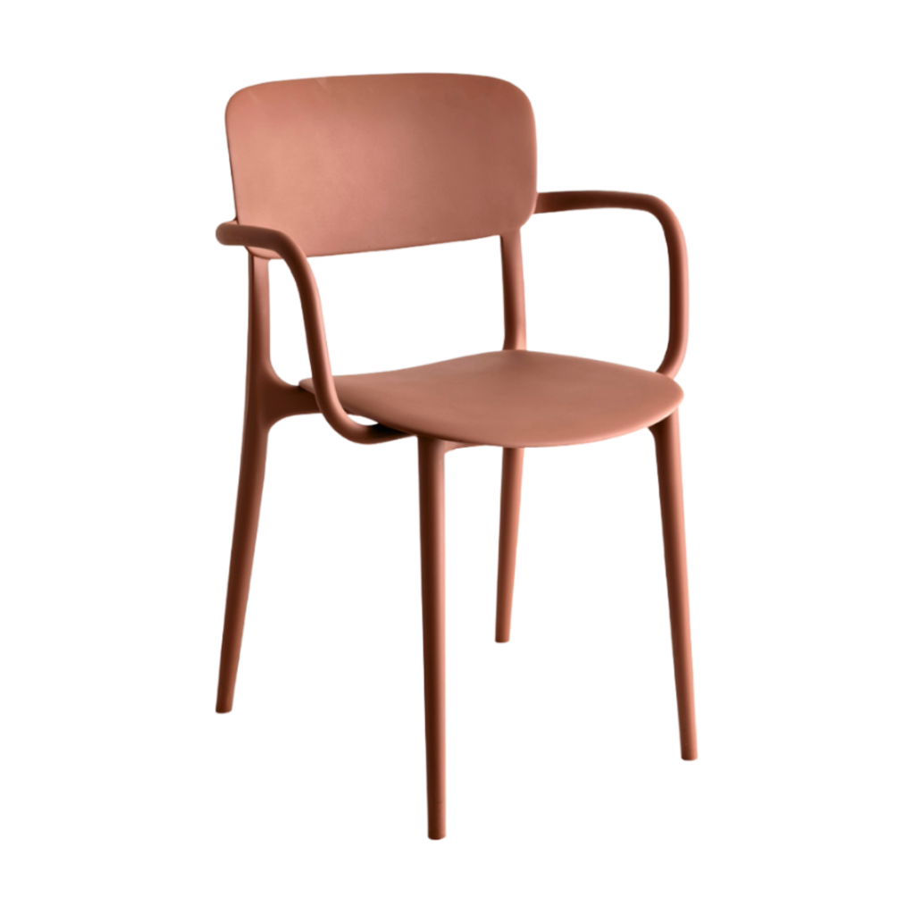 Sessel mit Armlehnen LIBERTY ziegelrot