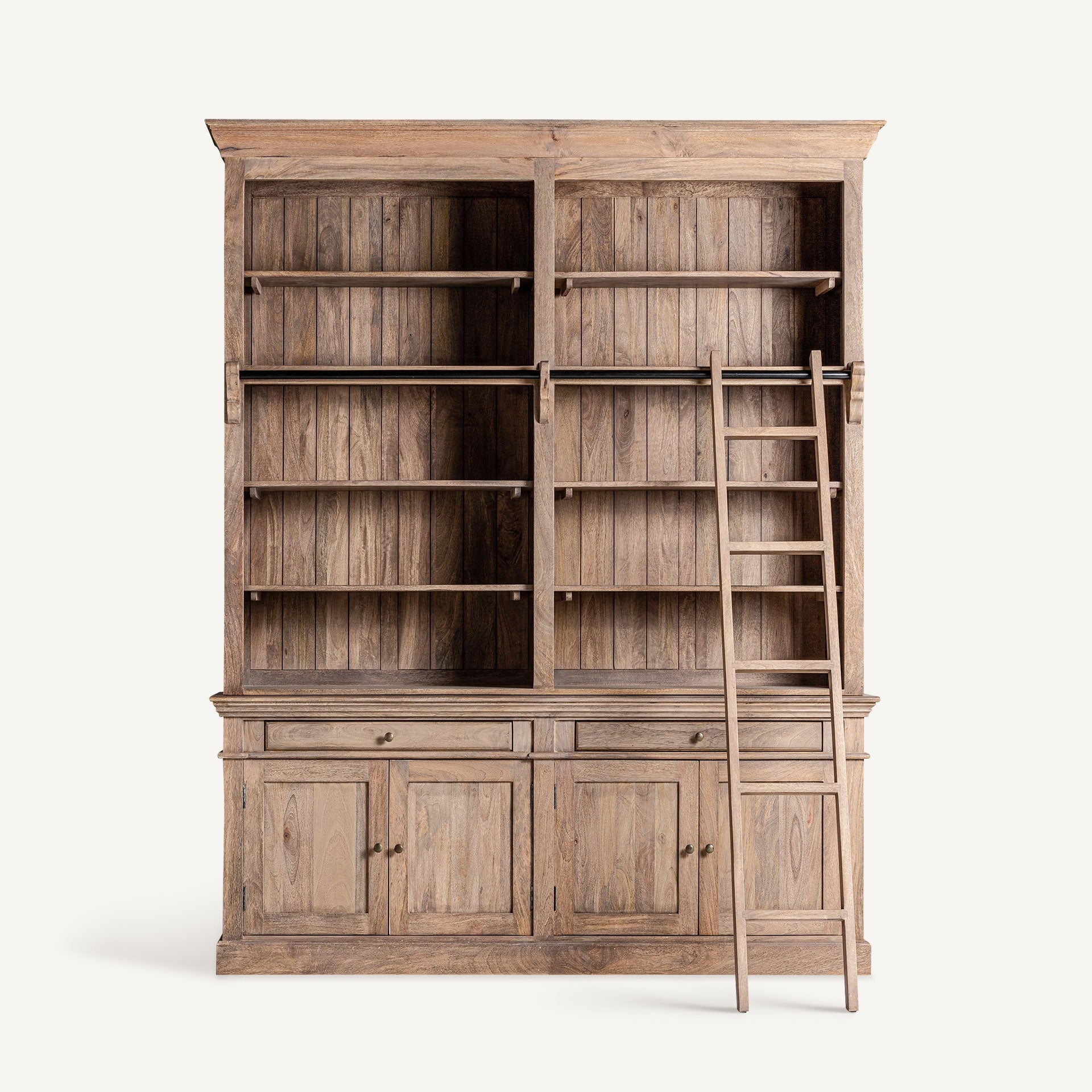 Biblioteczka MANDERN drewno mango