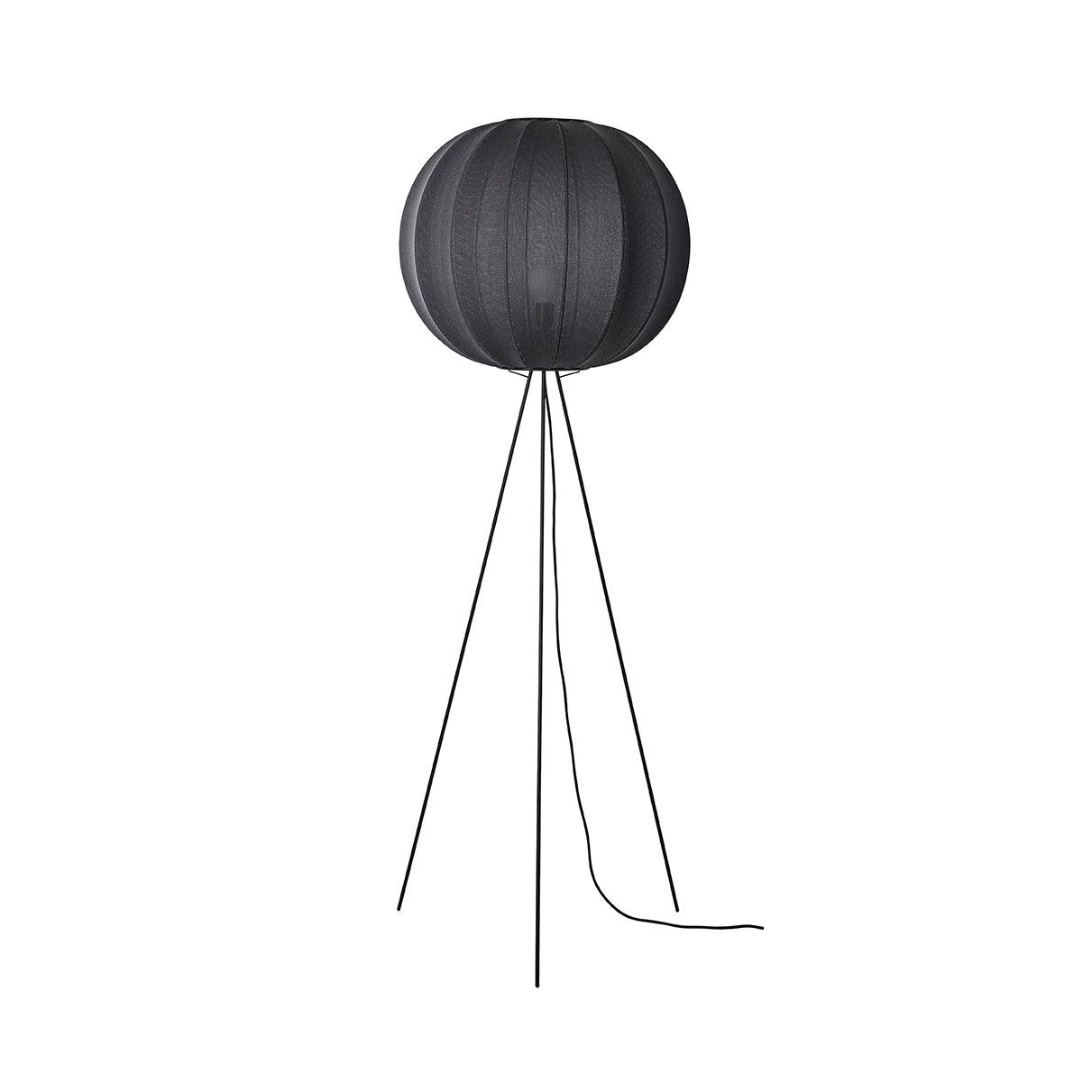 Lampa podłogowa trójnóg wysoka KNIT-WIT czarny