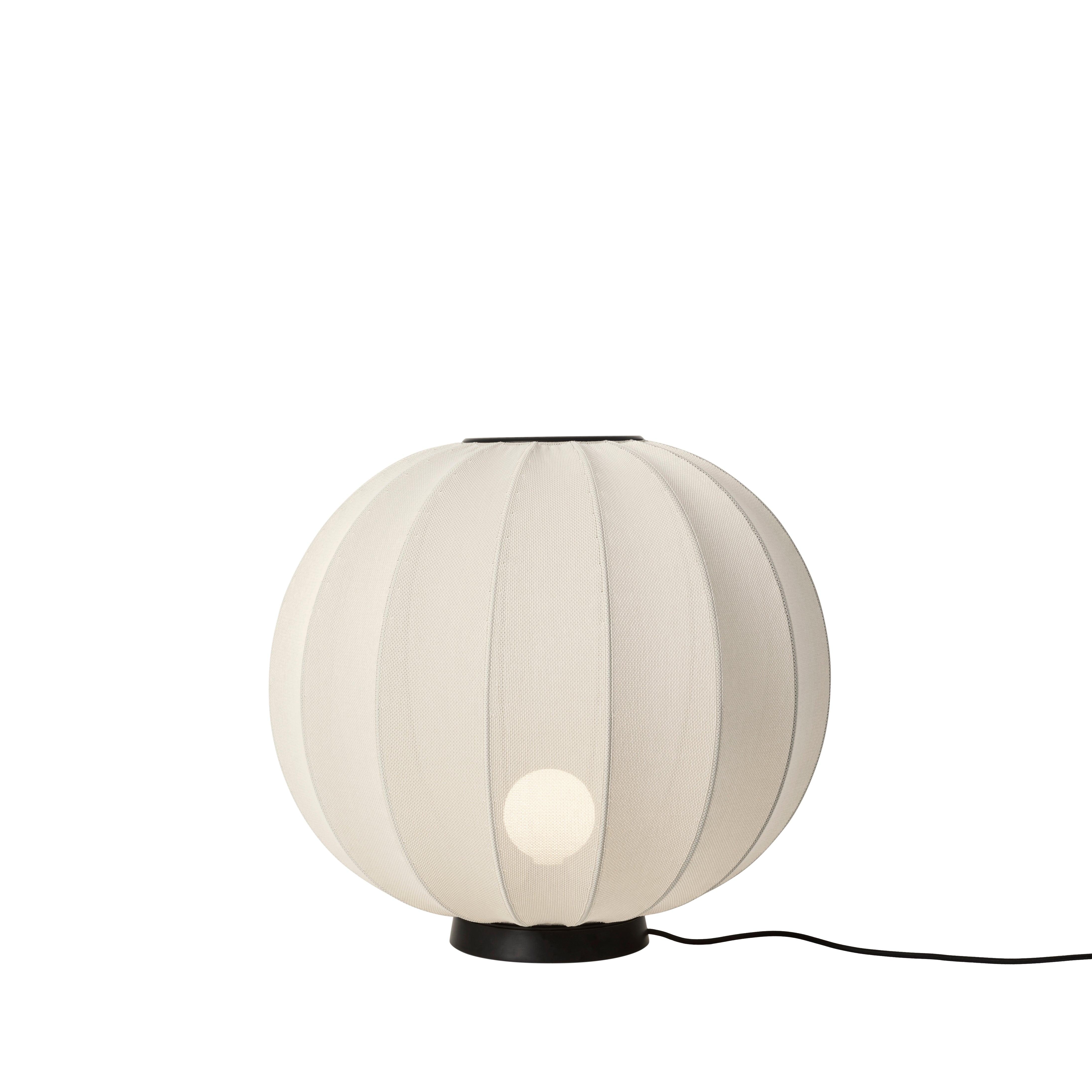 Lampa podłogowa niska KNIT-WIT LEVEL perłowy