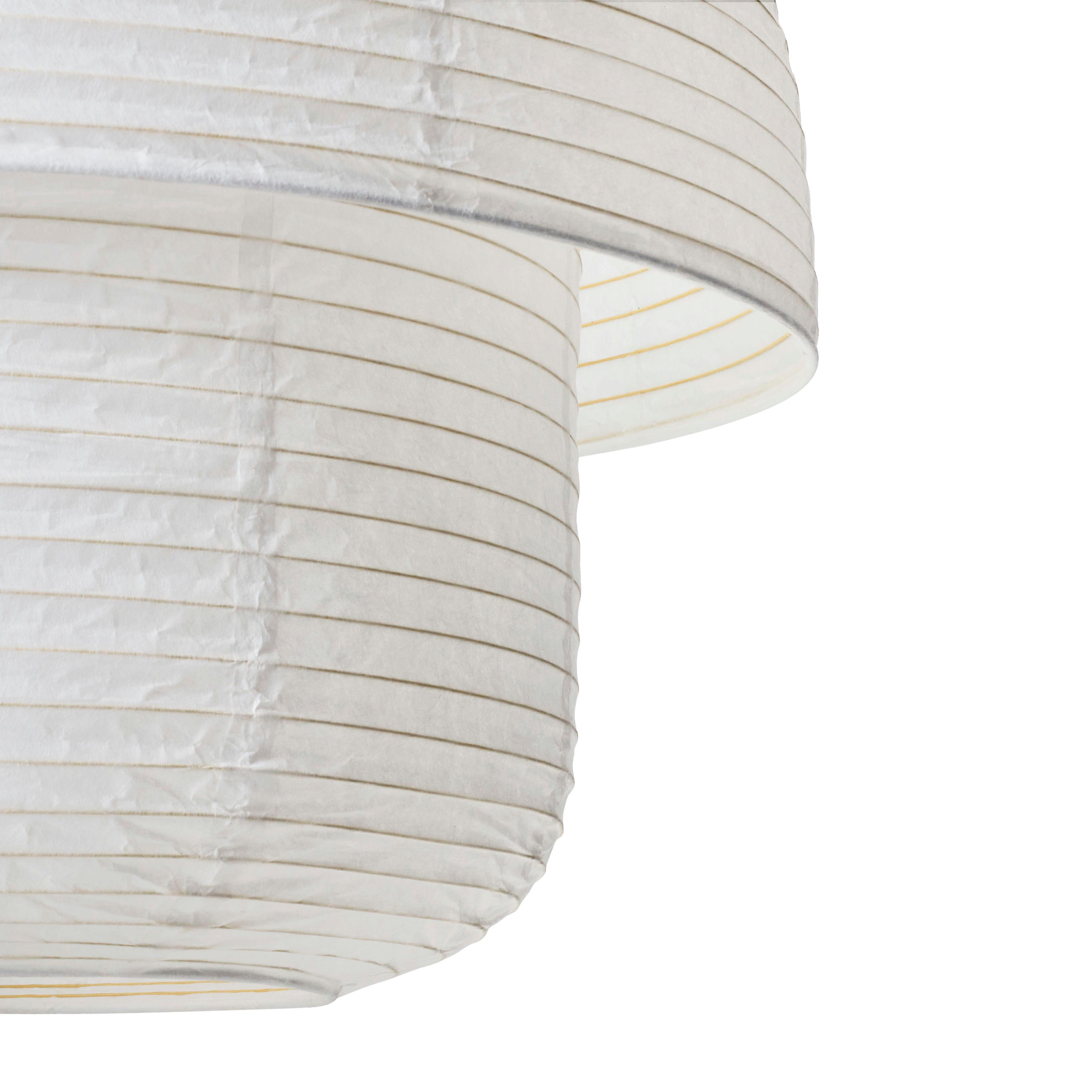 Tischlampe doppelt weiß mit Gelb