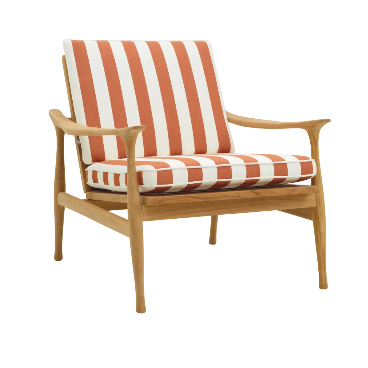 Outdoor Armchair MANZO Orange with White