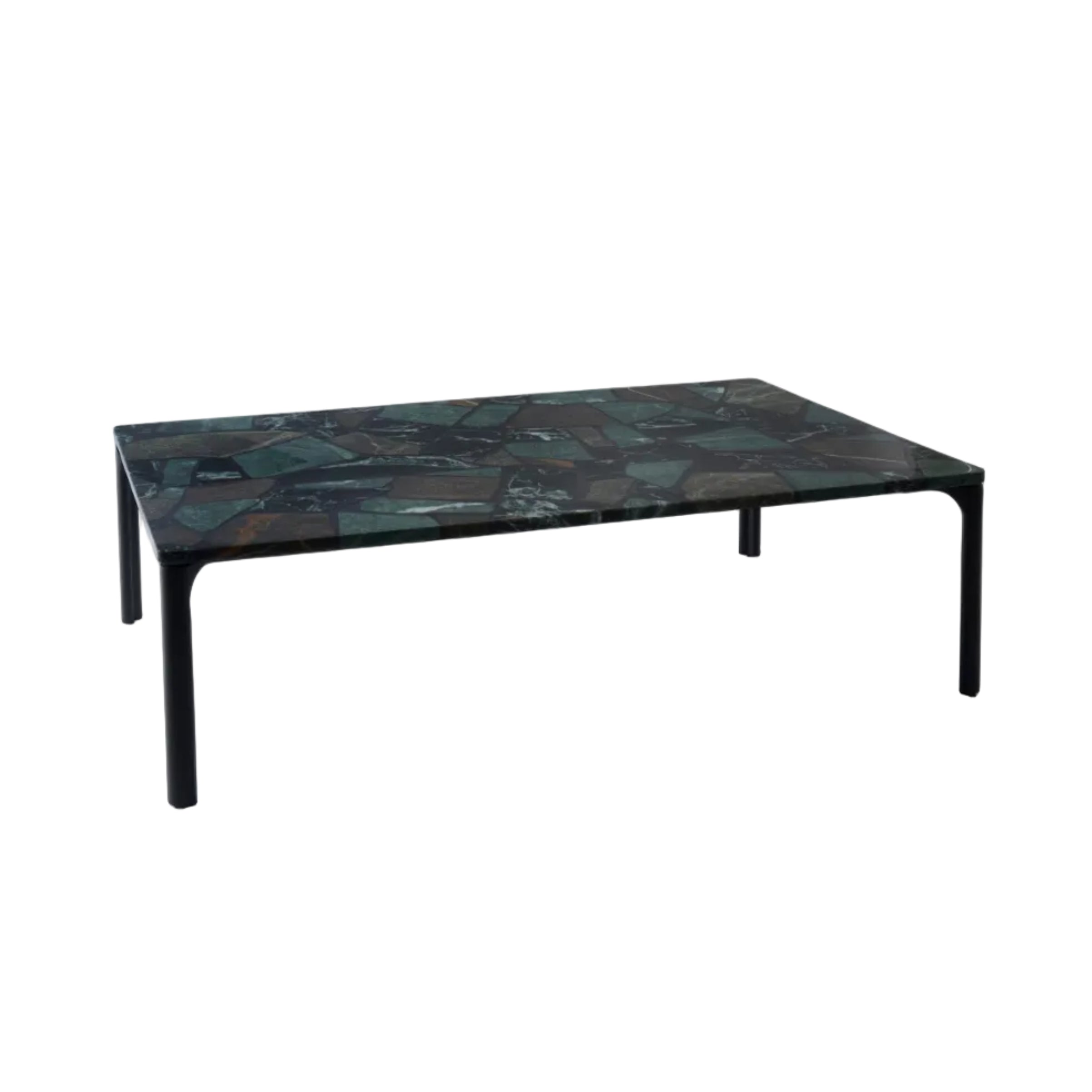 Stolik kawowy SMASH zielony marmur
