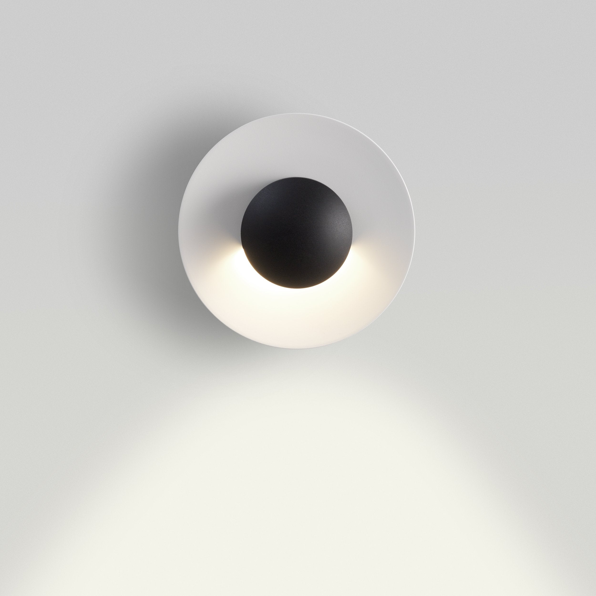 Außenwandleuchte GINGER weiß mit schwarz