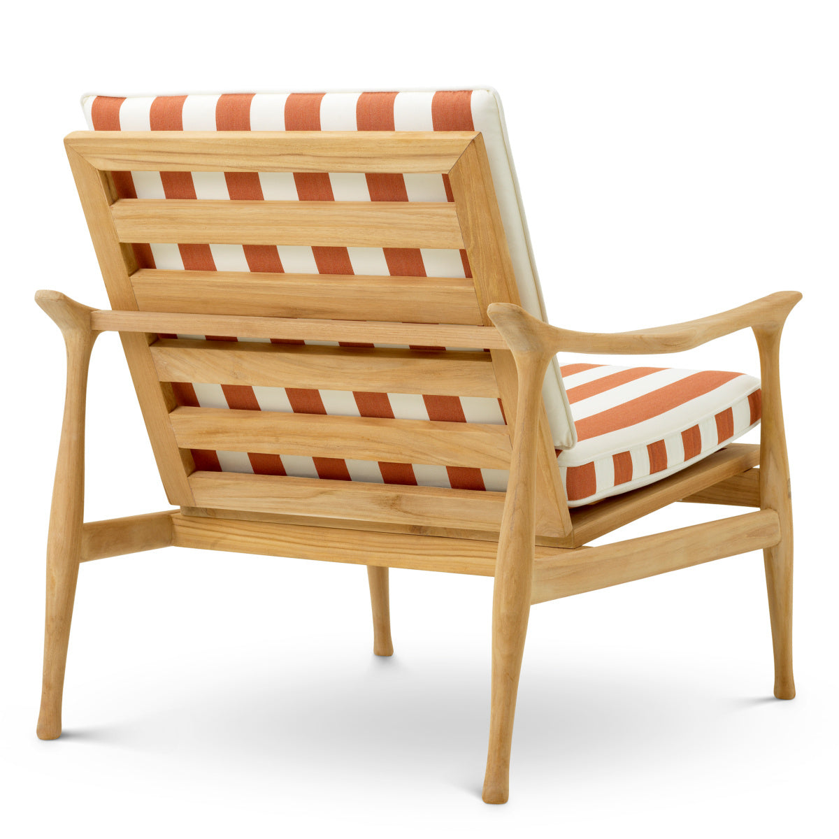 Outdoor Armchair MANZO Orange with White