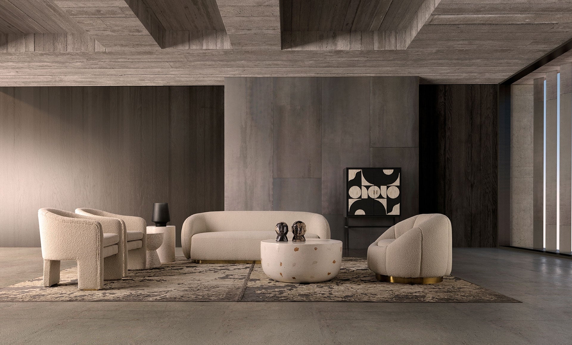 ALBENGA Terrazzo Side Table