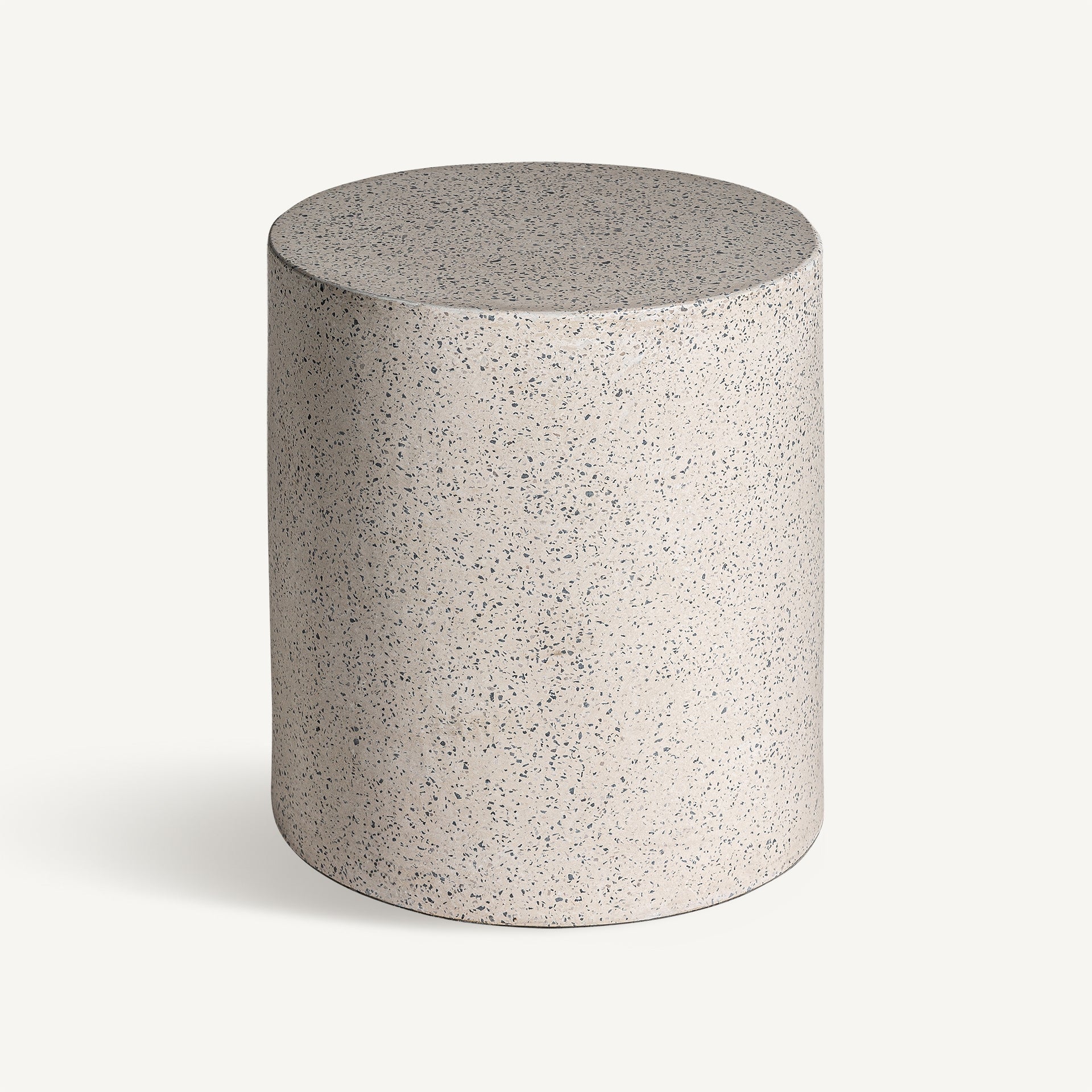 ALBENGA Round Side Table Terrazzo