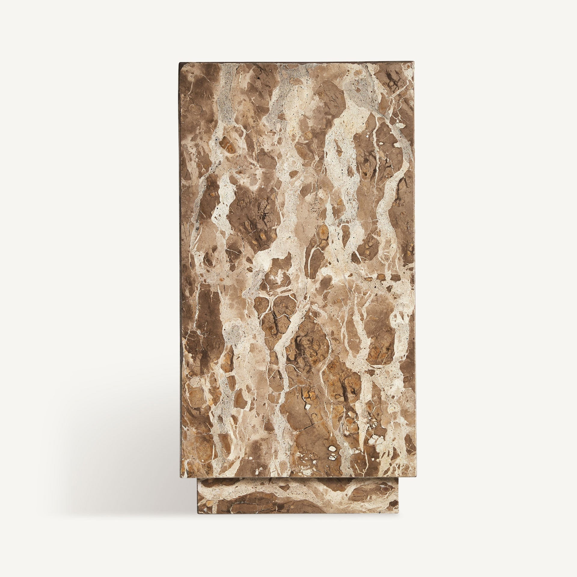 GROV Side Table Beige Marble