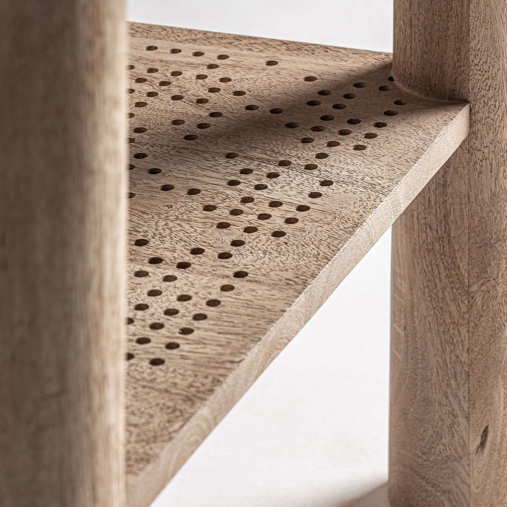Stolik boczny JACQUARD drewno mango