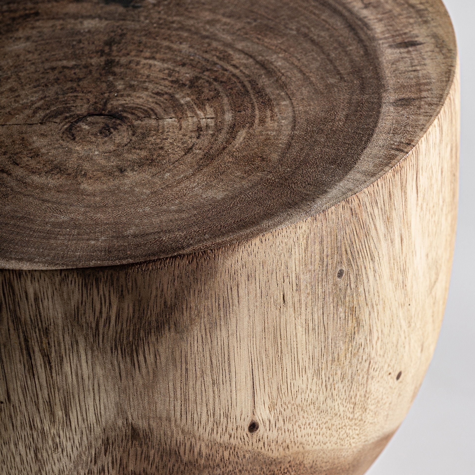 RIMINI Hourglass Table in Suar Wood