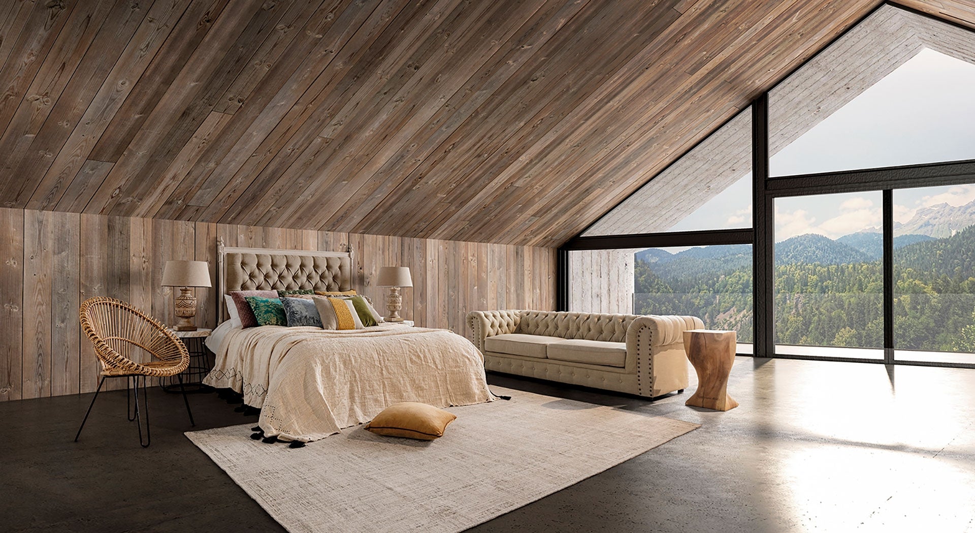 Beistelltisch YENDI aus tropischem Holz